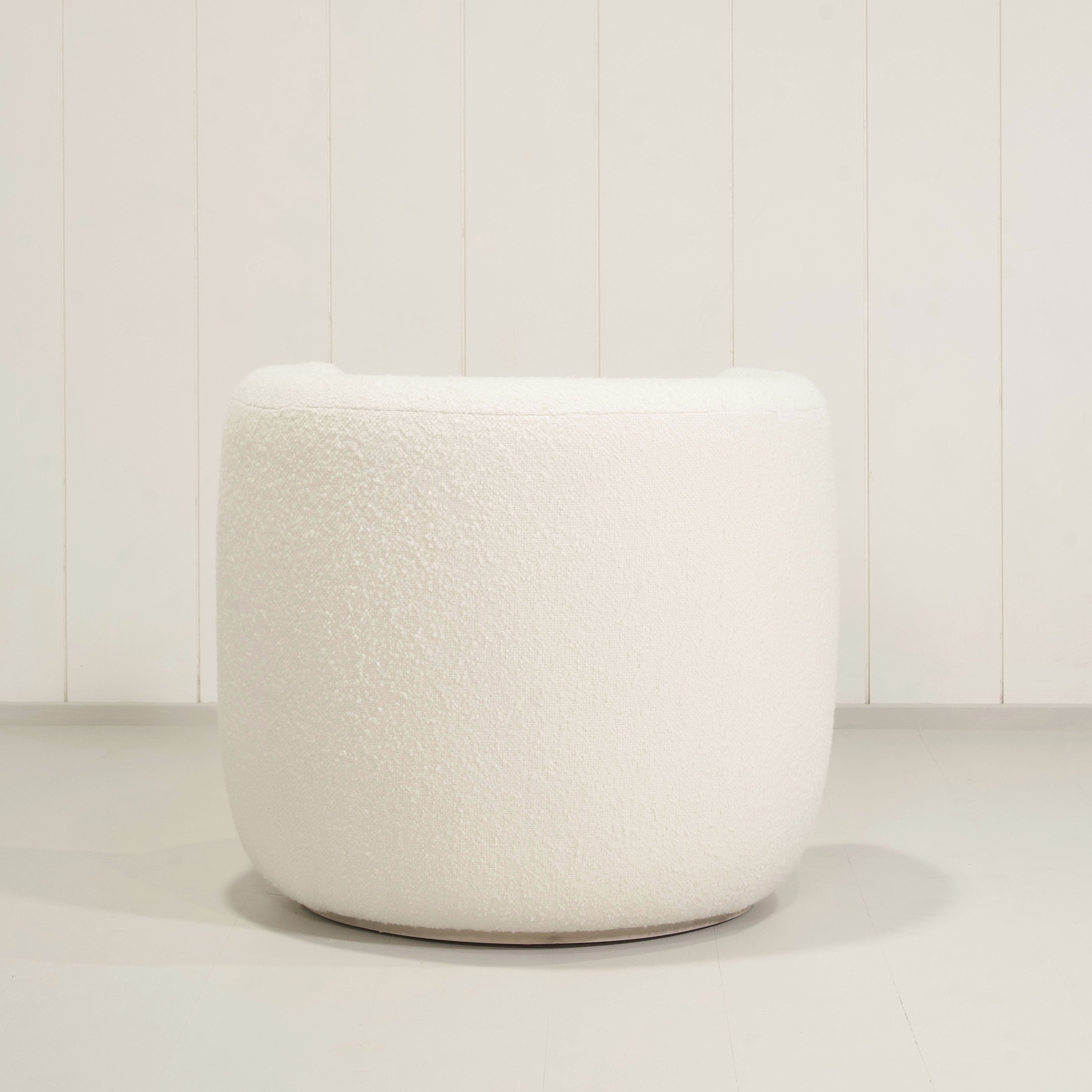 As Shown: in Berber White, stationary base.