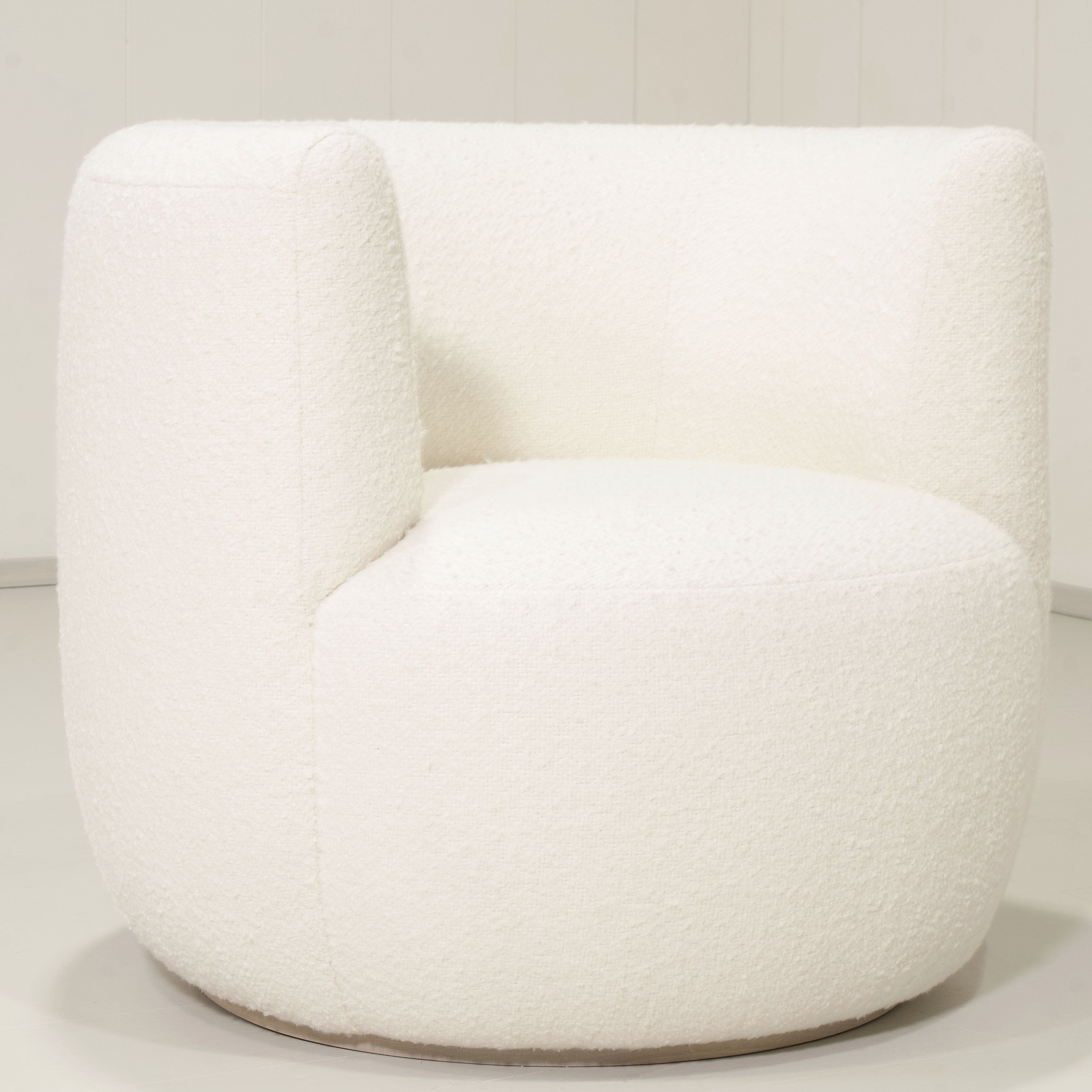 As Shown: in Berber White, stationary base.