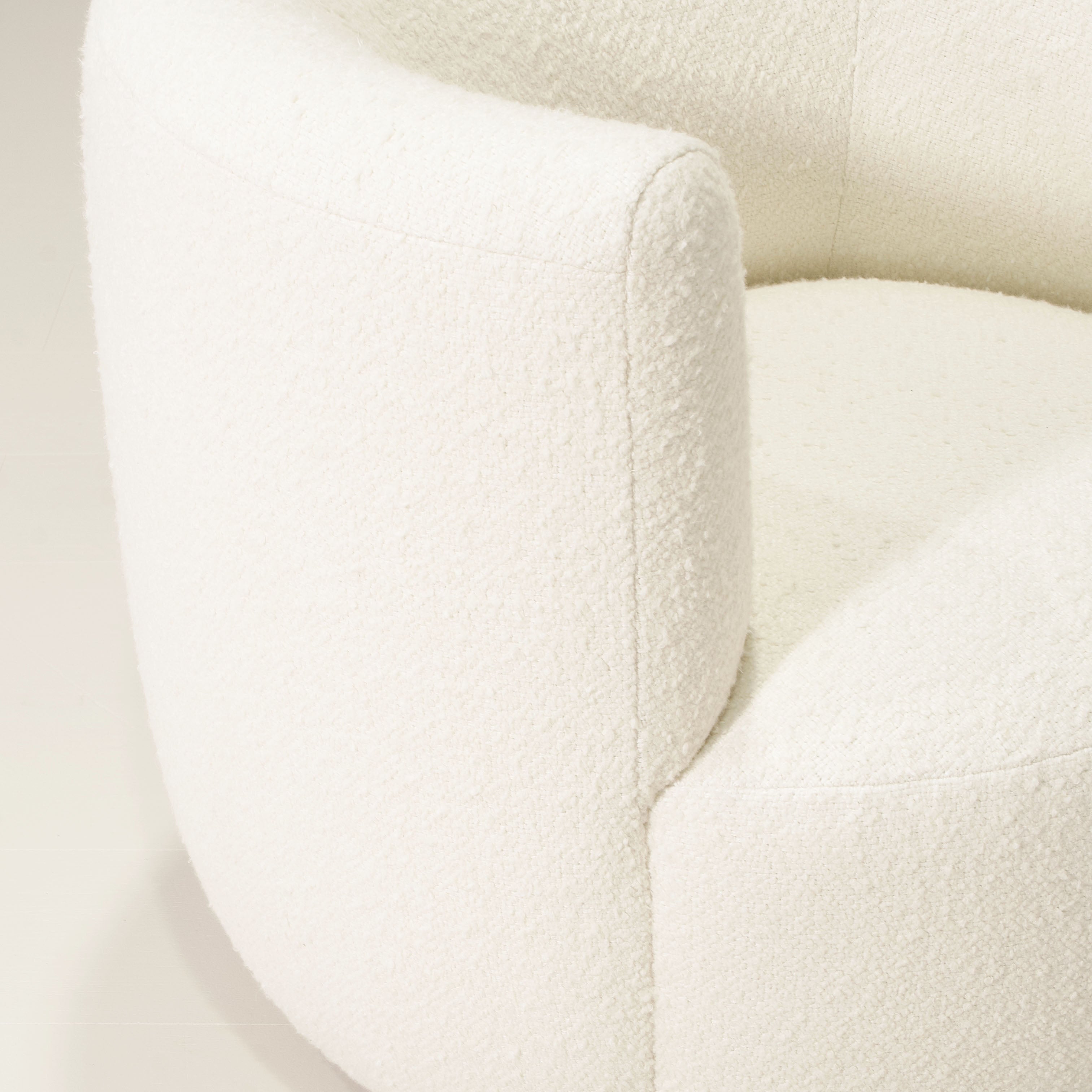 As Shown: in Berber White, stationary base.