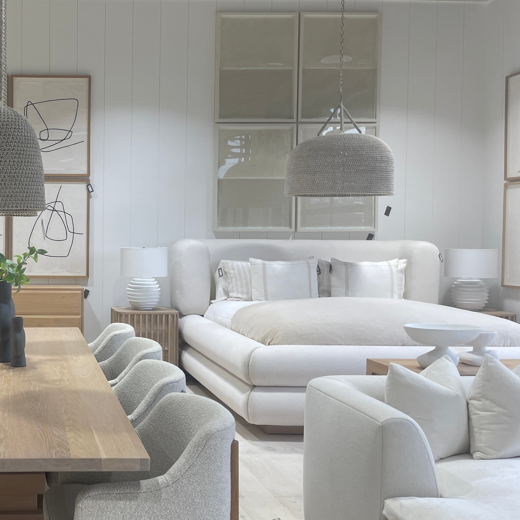 As Shown: in Small, Mint White Natural finish