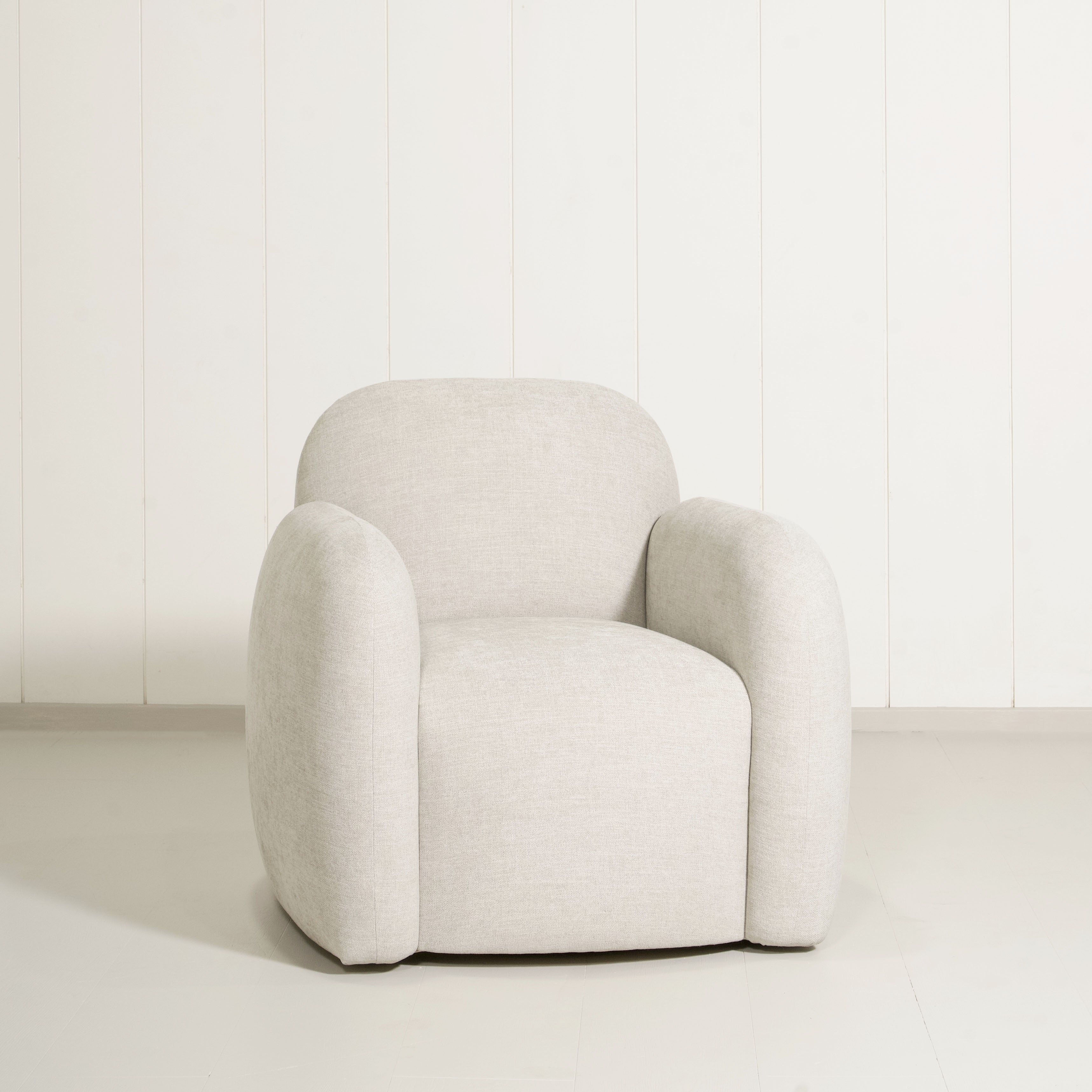 As Shown: in Sawyer Pewter, swivel base.