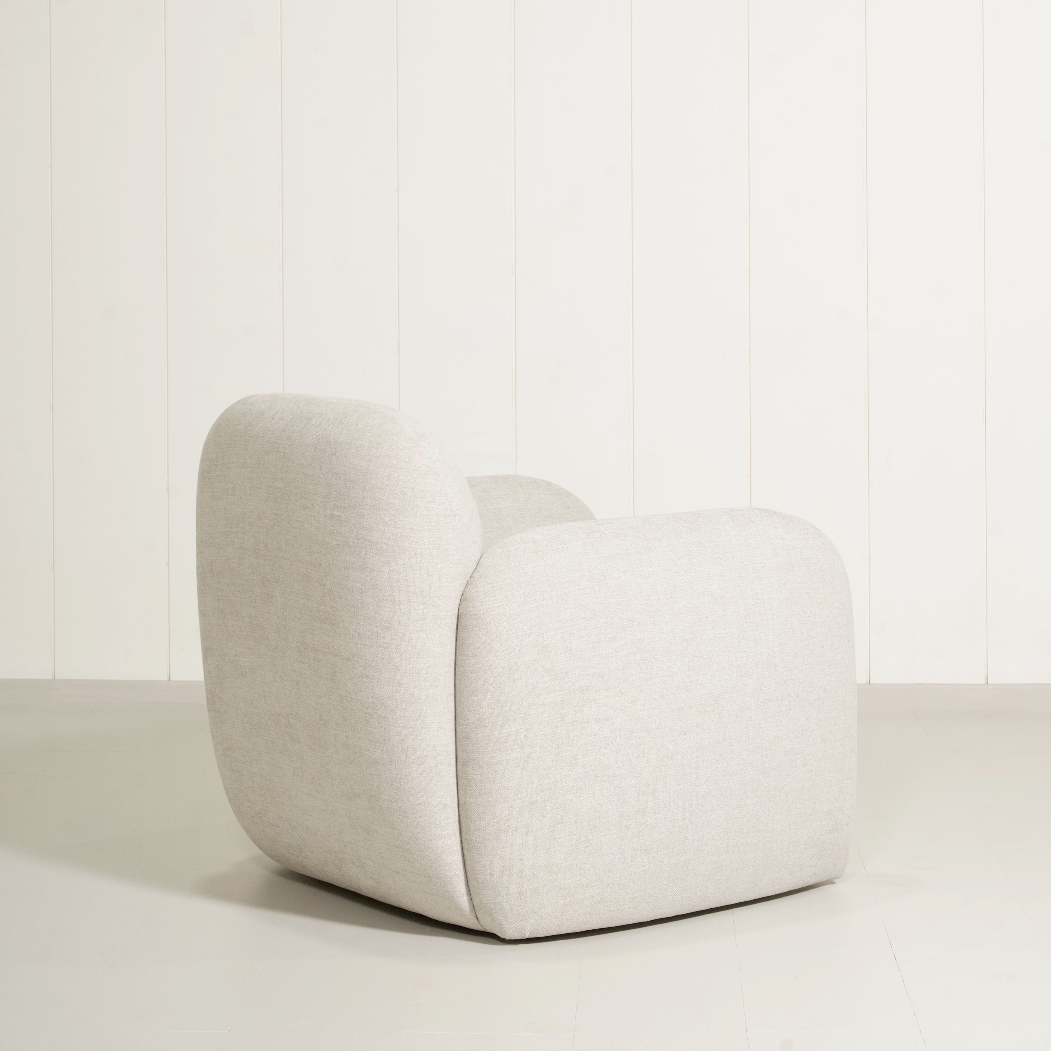 As Shown: in Sawyer Pewter, swivel base.