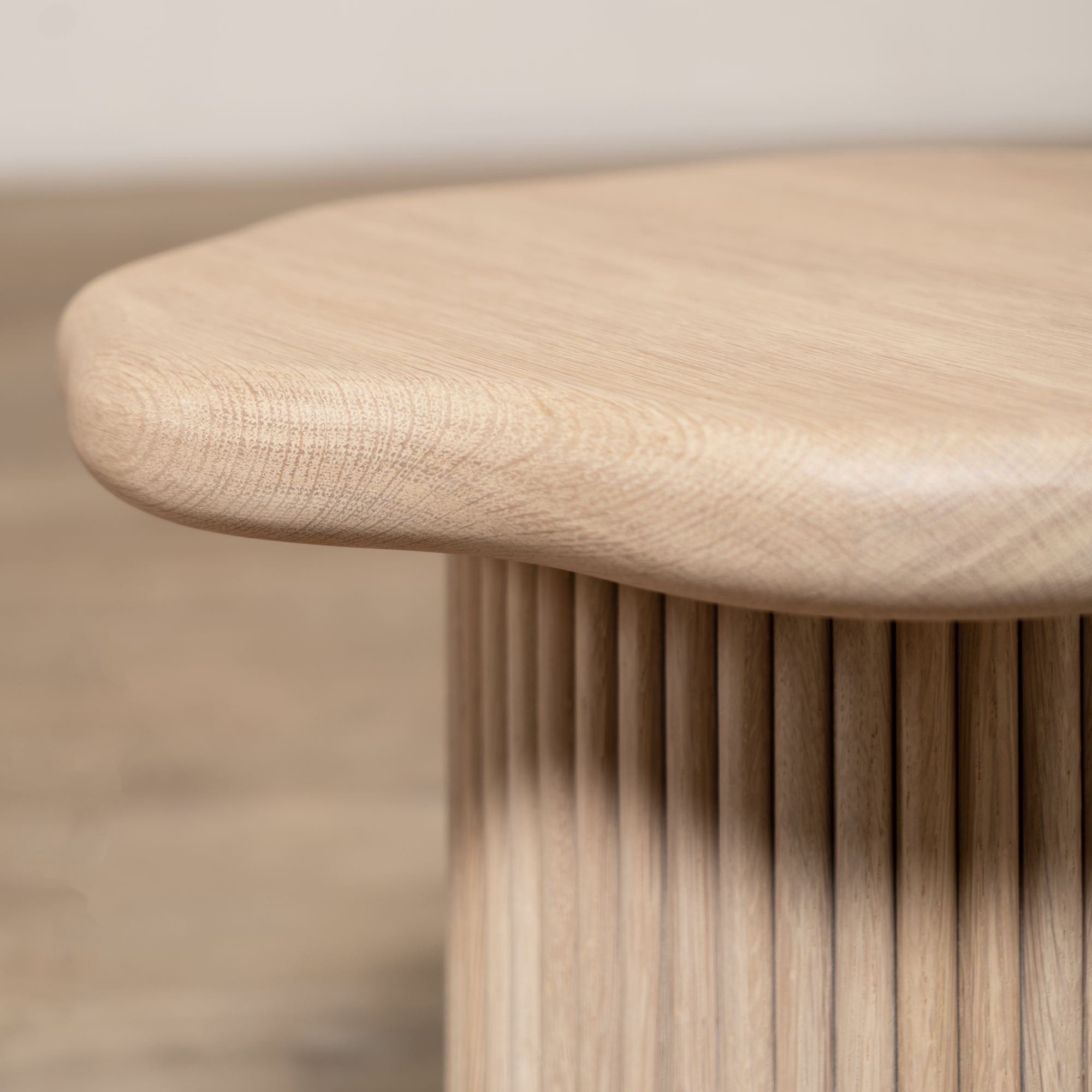 As Shown: in Mint White Natural Finish