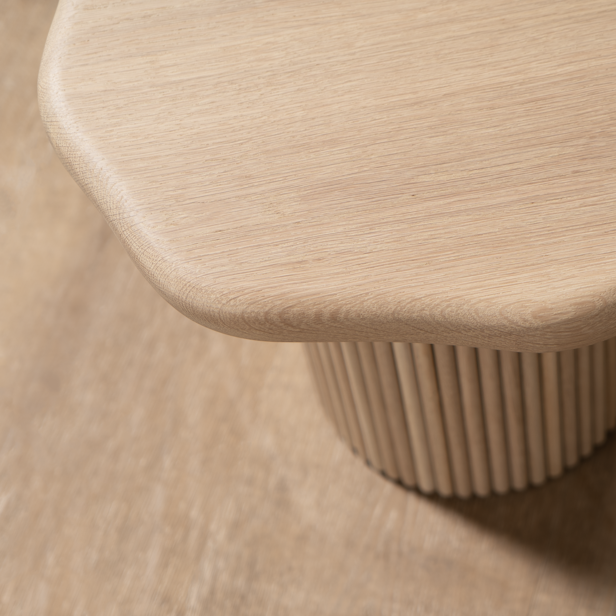 As Shown: in Mint White Natural Finish