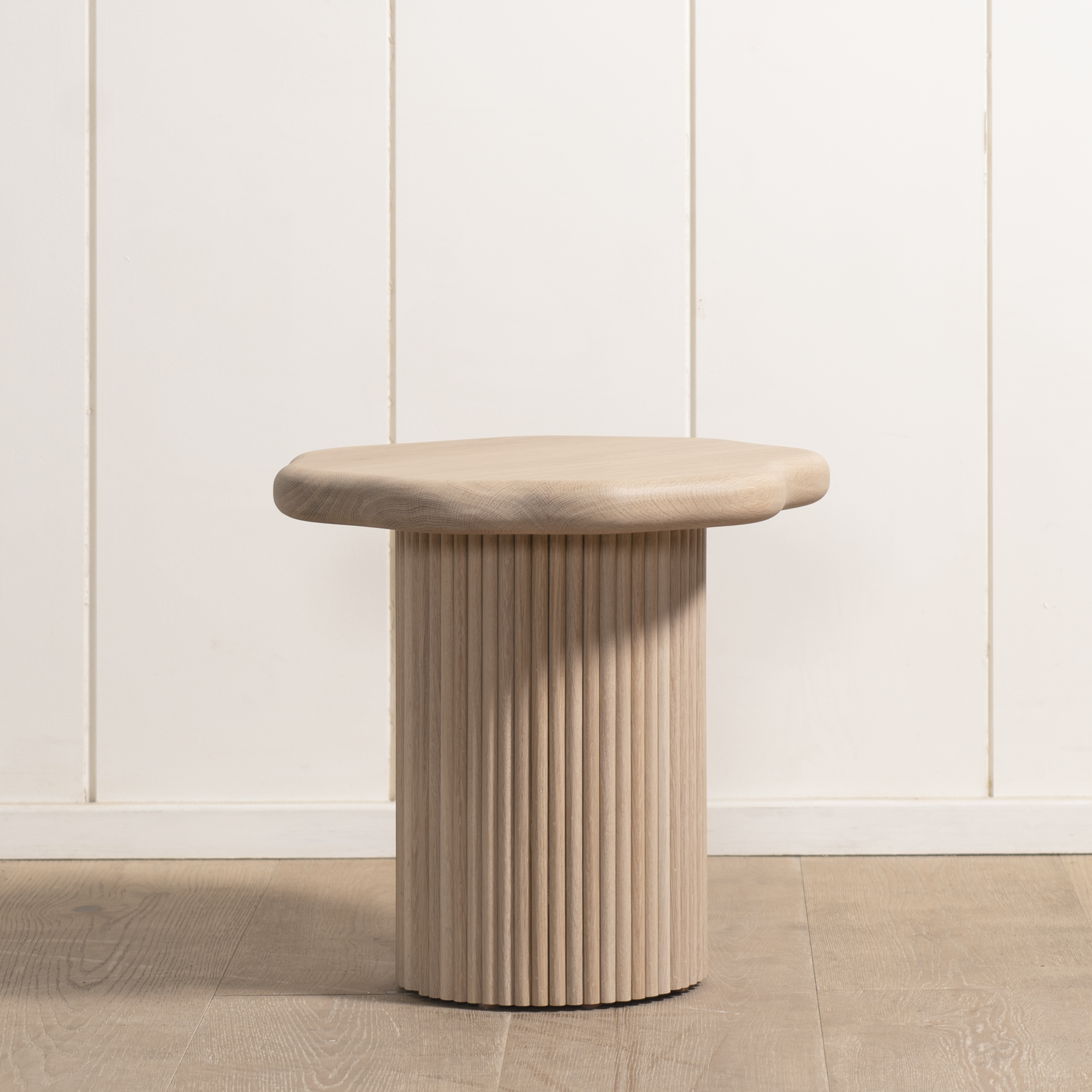 As Shown: in Mint White Natural Finish