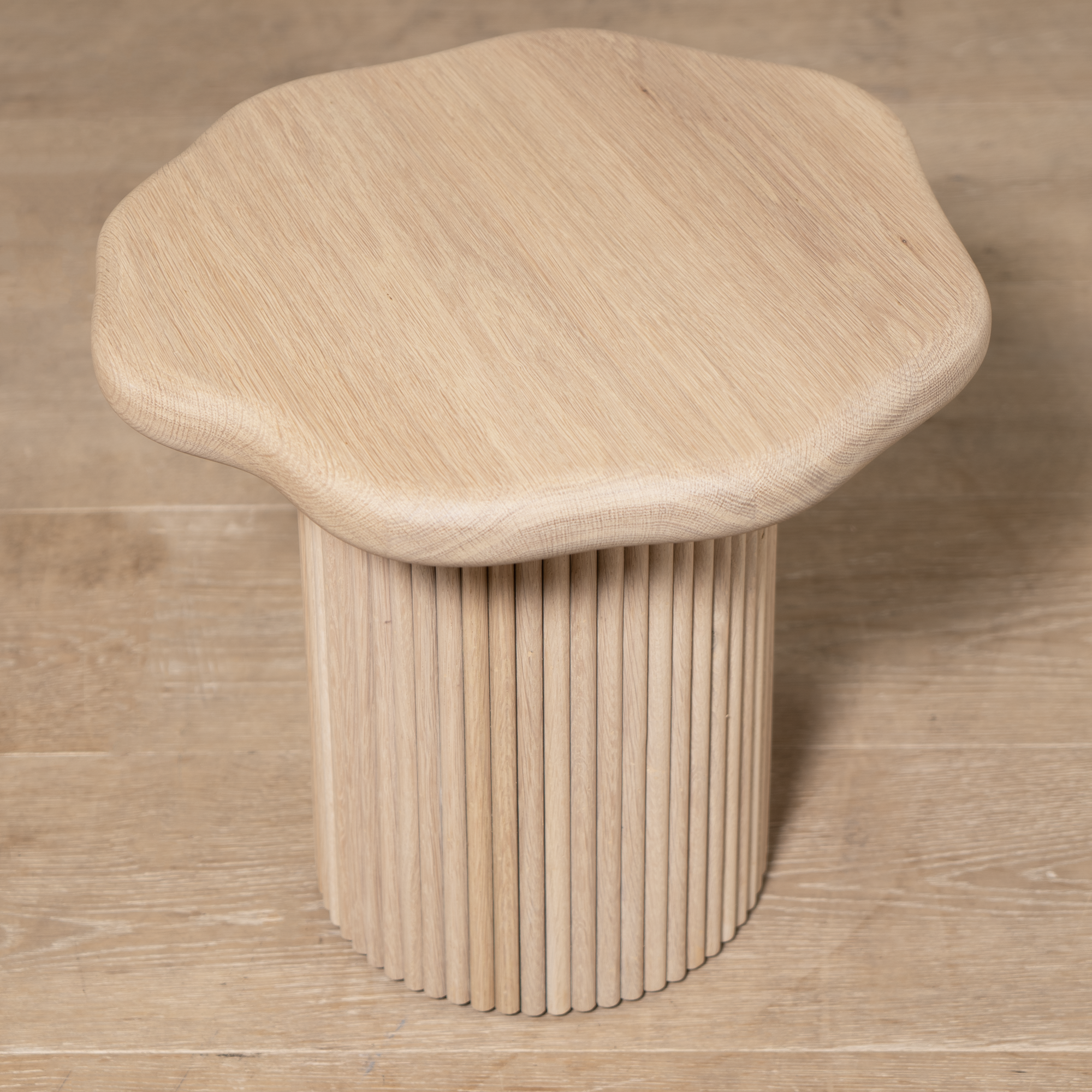 As Shown: in Mint White Natural Finish