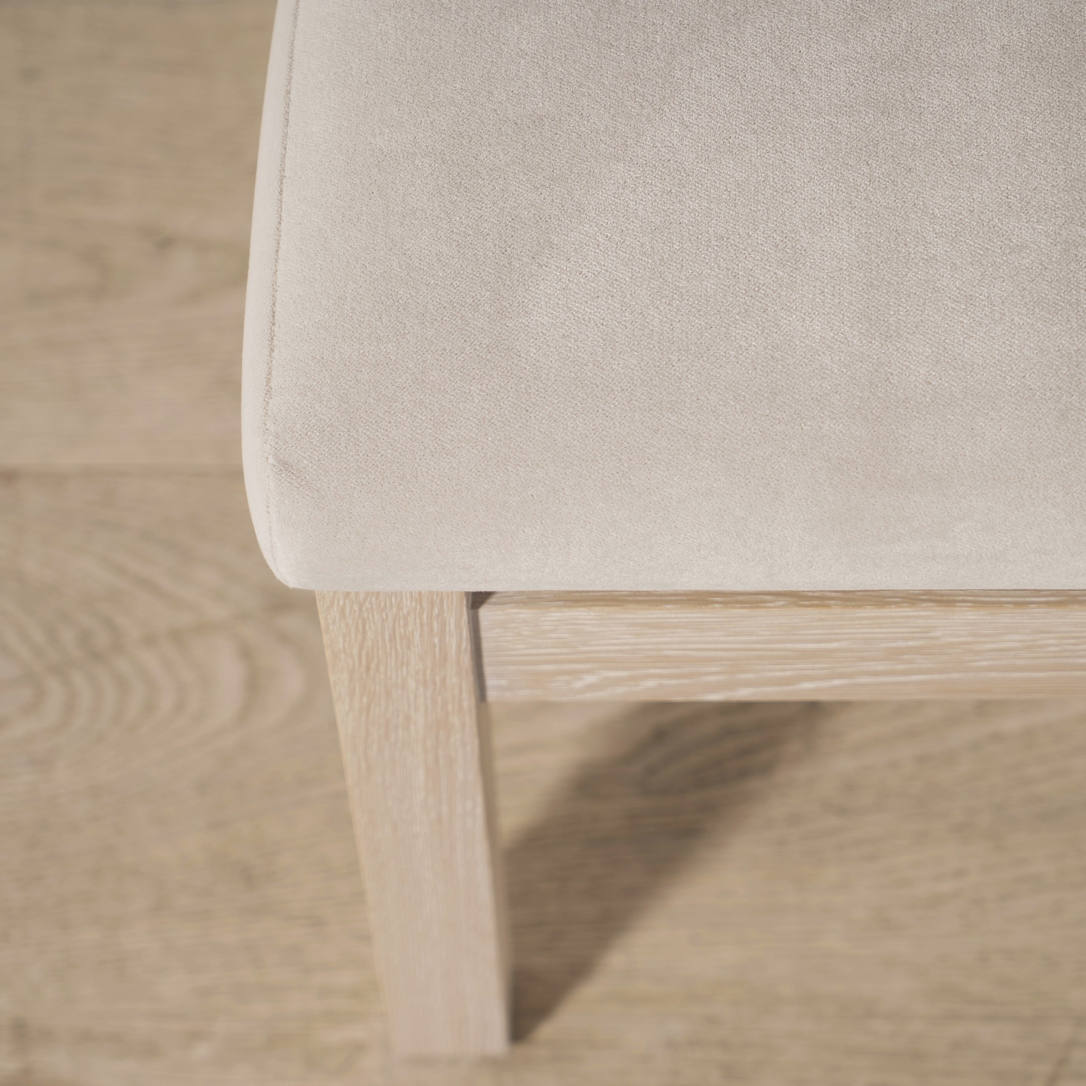 Sheepskin White back, Sky Flax seat. Mint White Super White oak