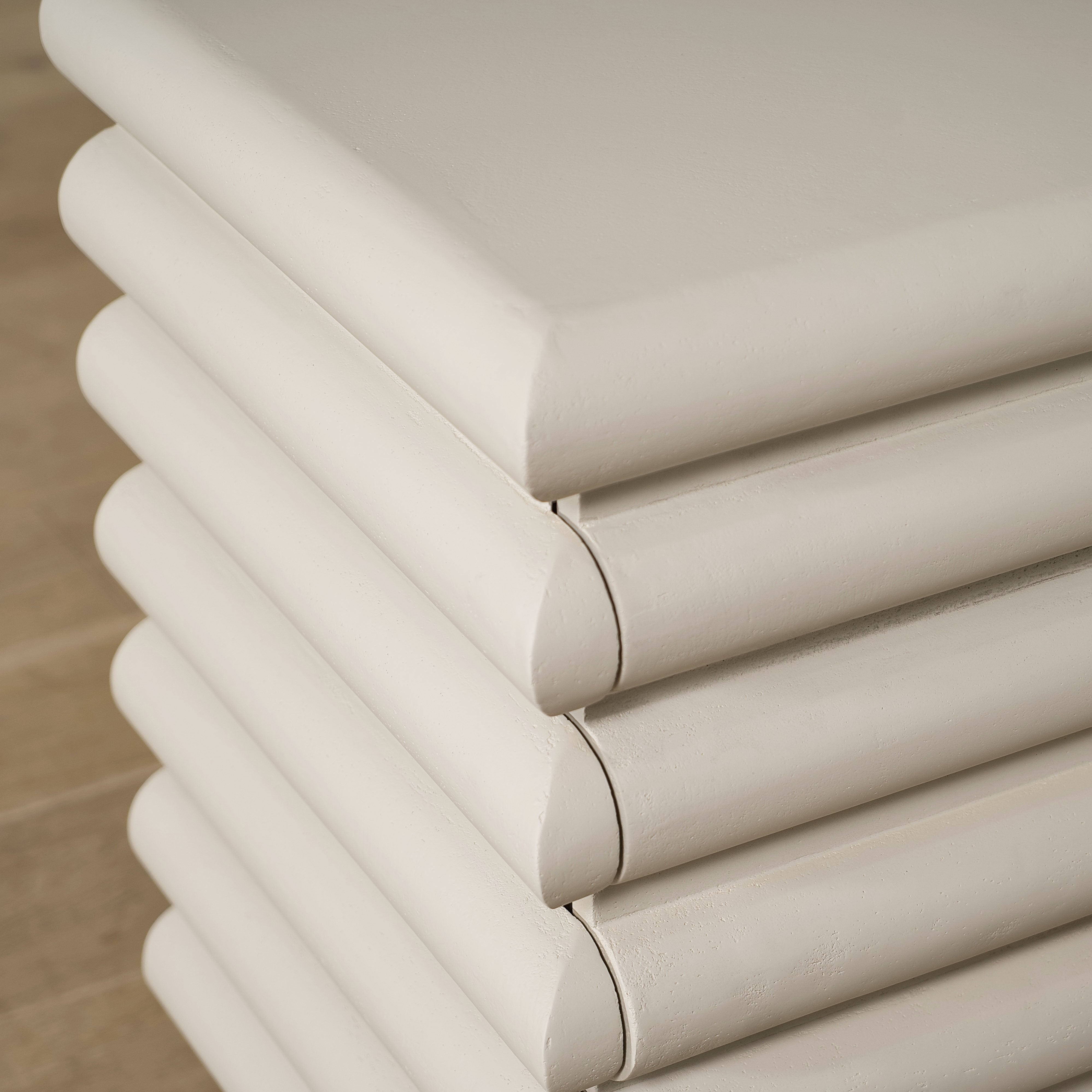 As Shown: 60"W x 24"D x 35"H | Style: Painted limestone | Paint(Frame): EdgeComb Grey | Finish(Base): Sand