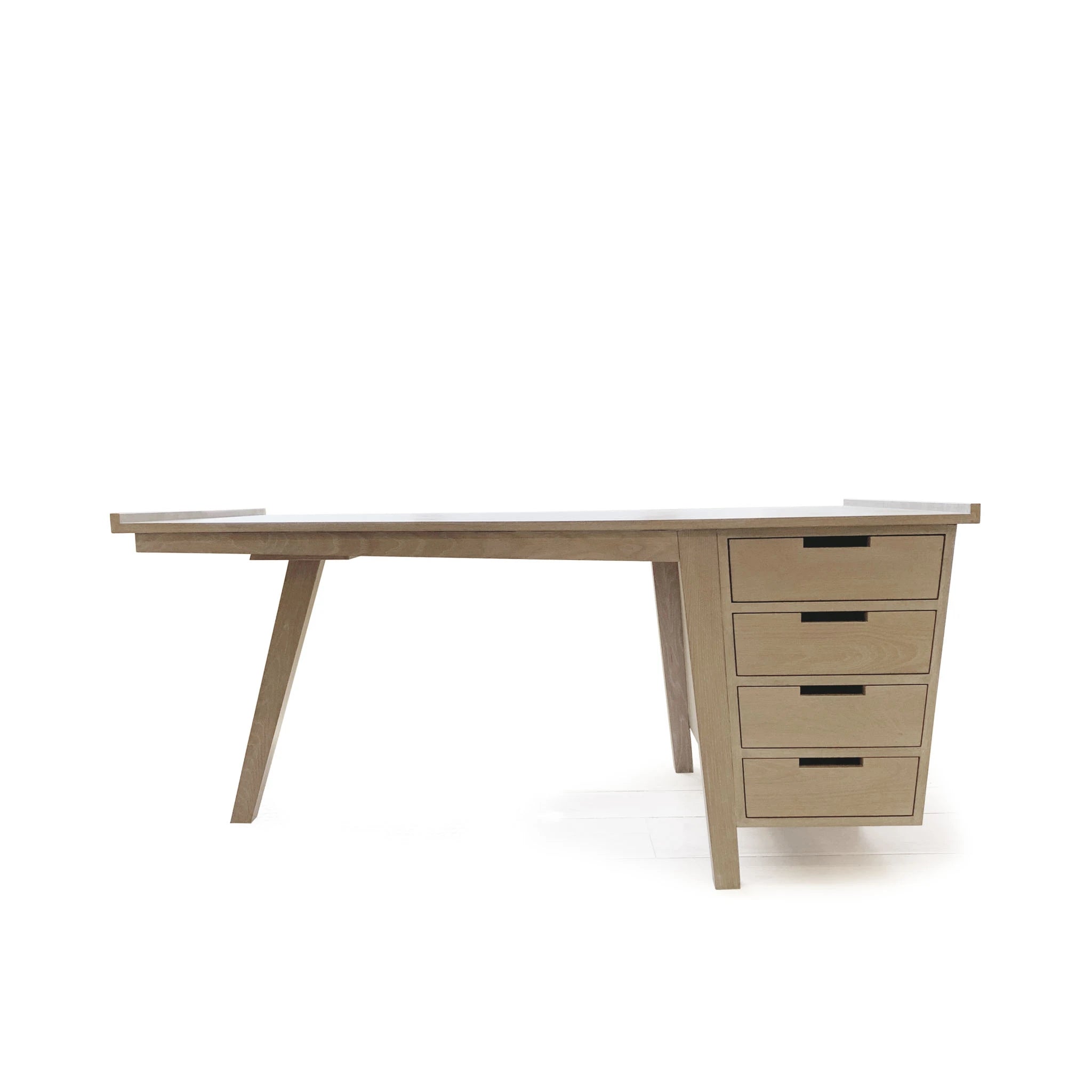 Tilt Desk, Shown in Antique Beige (Discontinued Finish) / Super White | Muskoka Living Collection