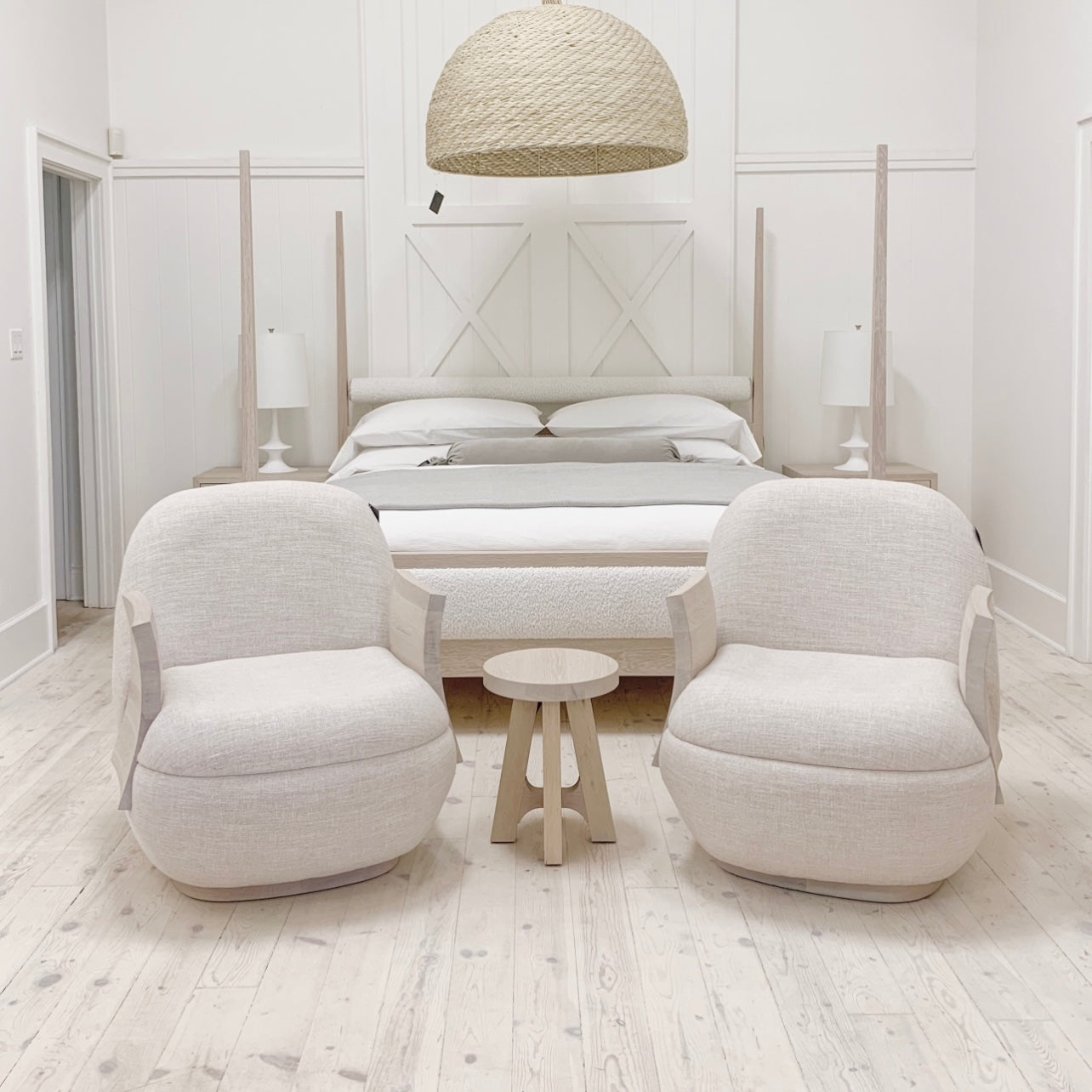 As Shown: in small, Mint White Natural