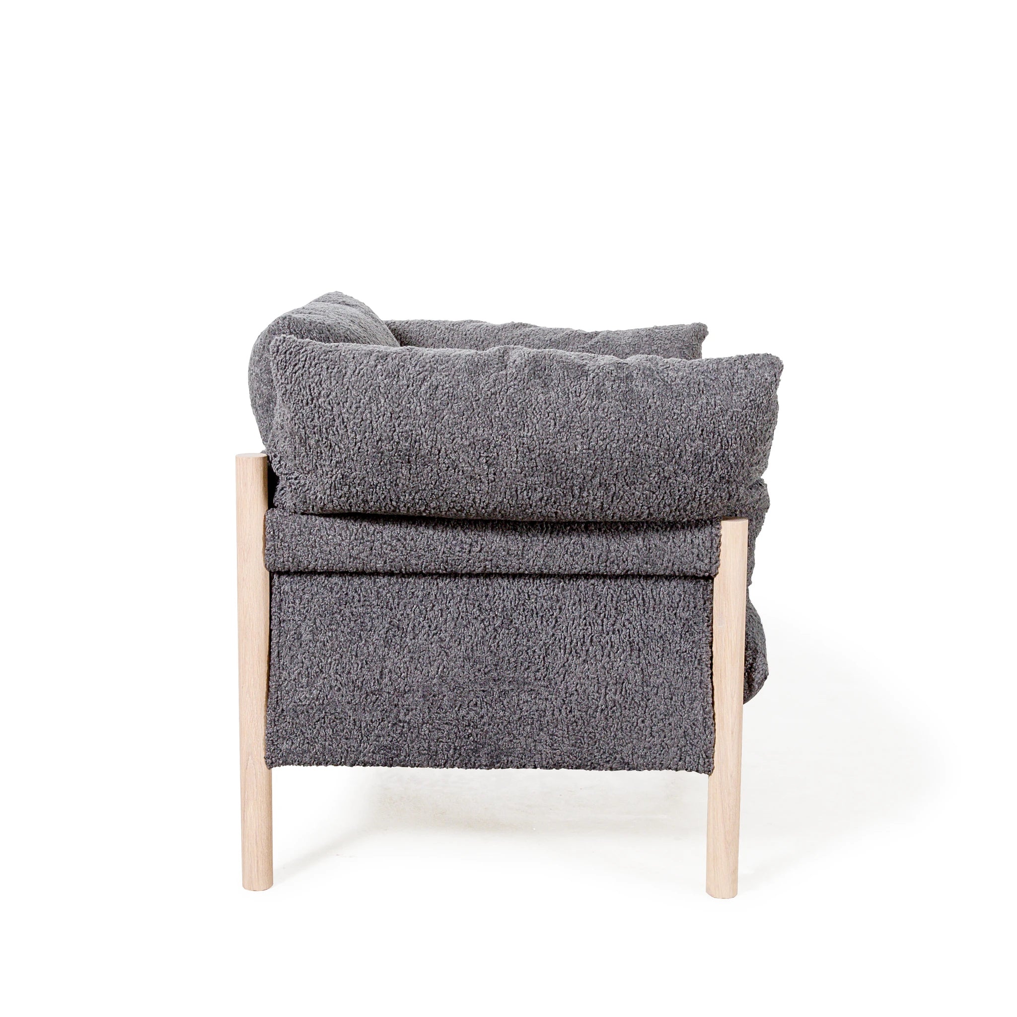 As Shown: in Sheepskin Charcoal, Beach White.