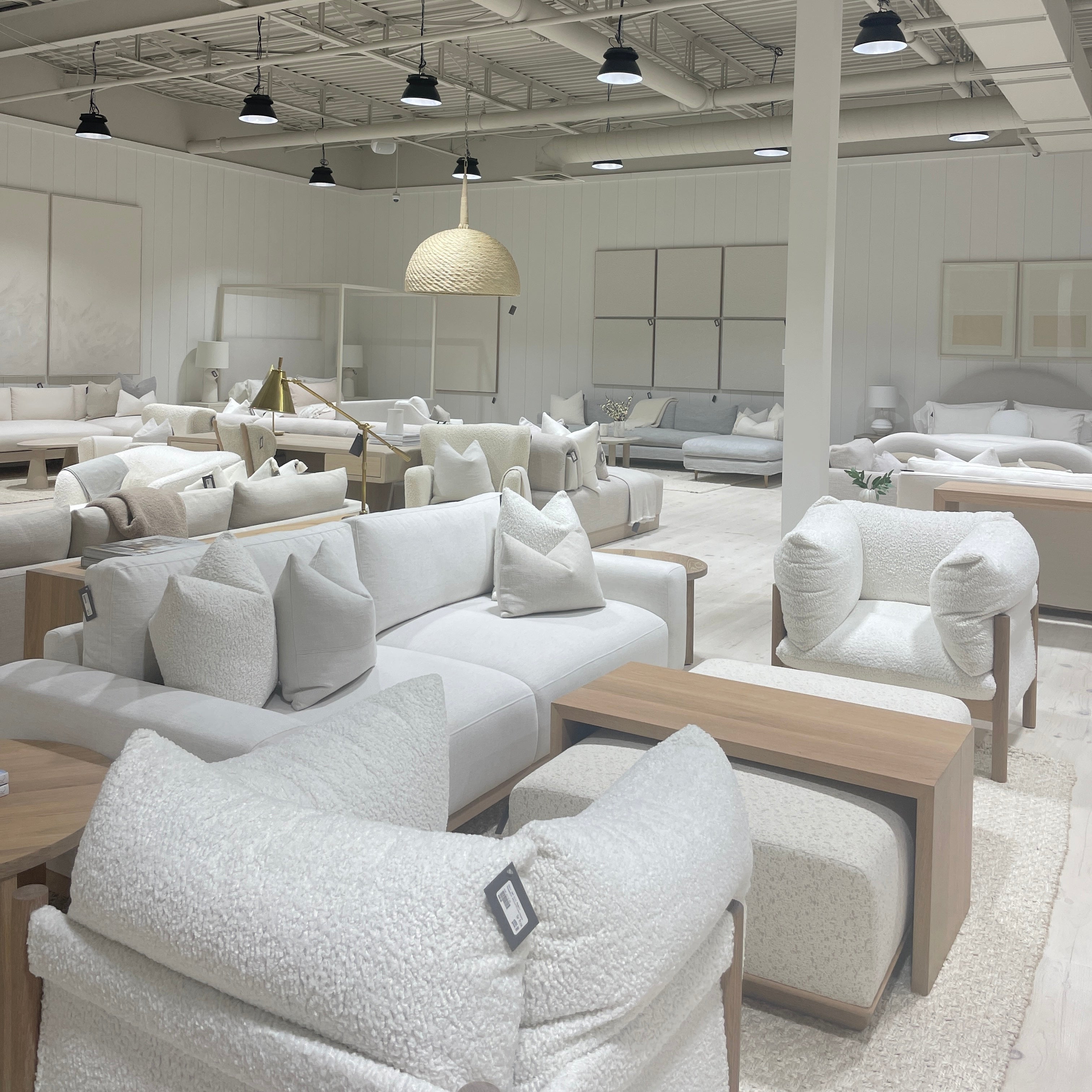 As Shown: in Sheepskin Charcoal, Beach White.