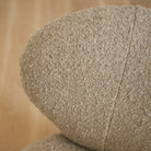 As Shown in Berber Shale, legs finished in Sand.