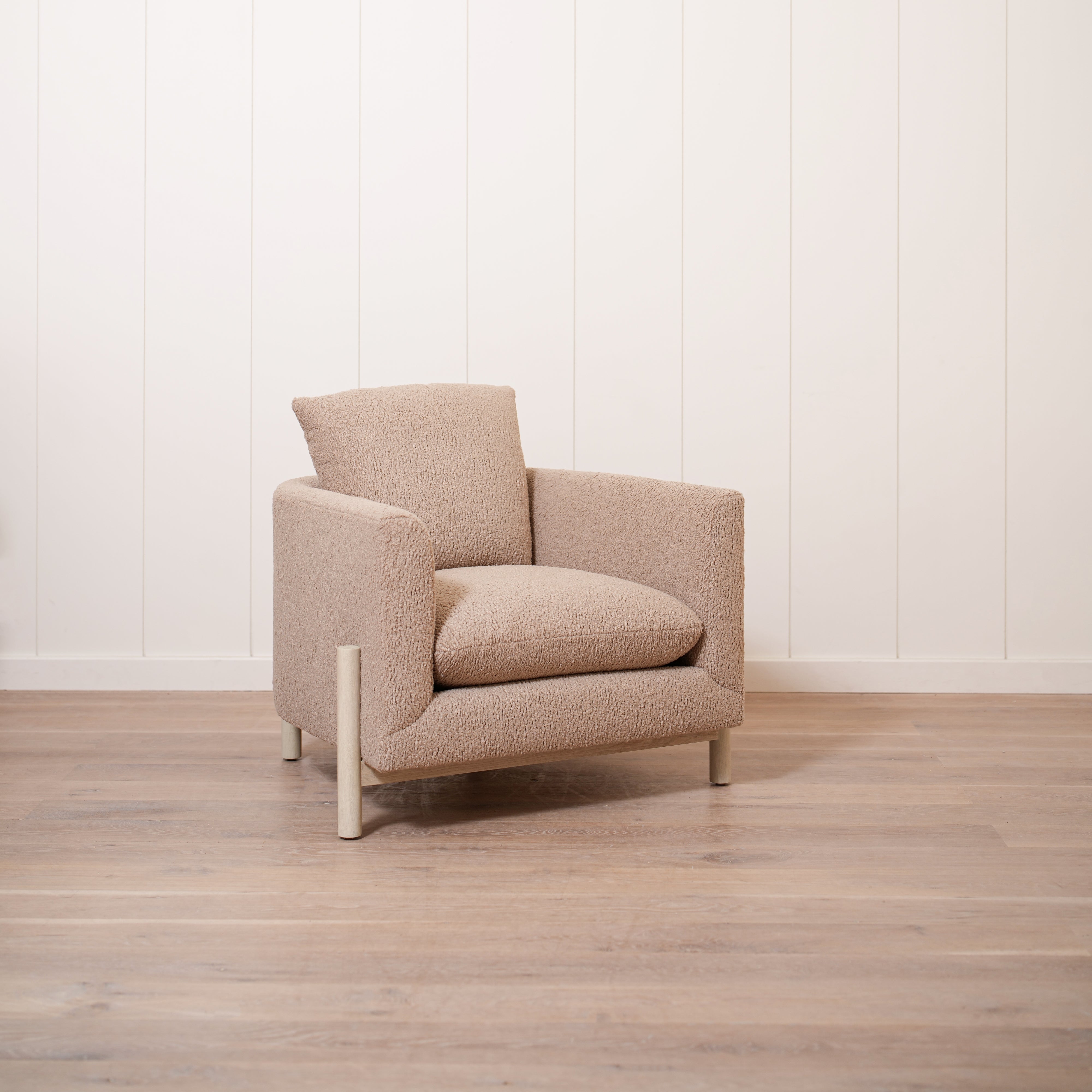 As Shown in Sheepskin Toast, Sand finish