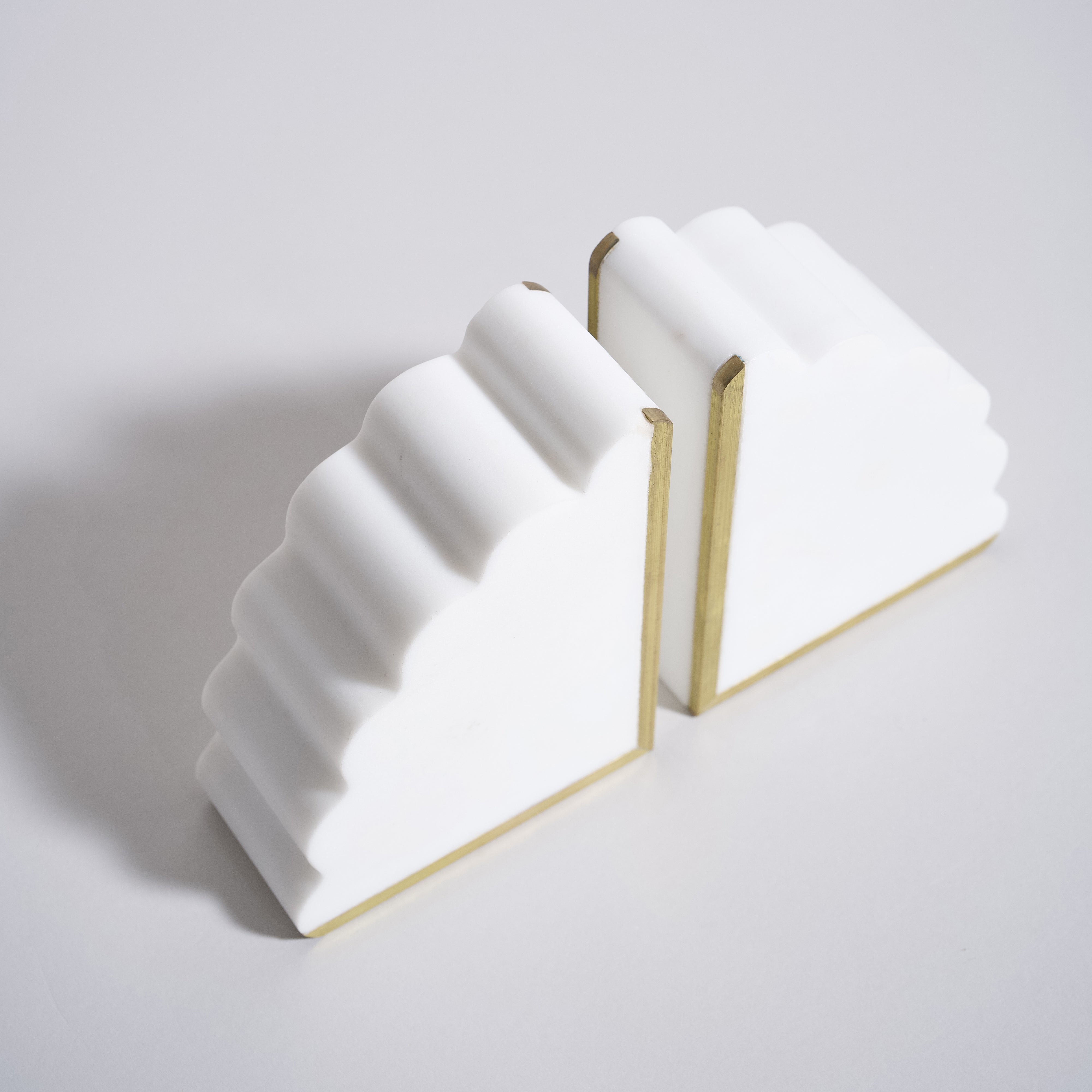 As Shown in White Jade Marble with Copper