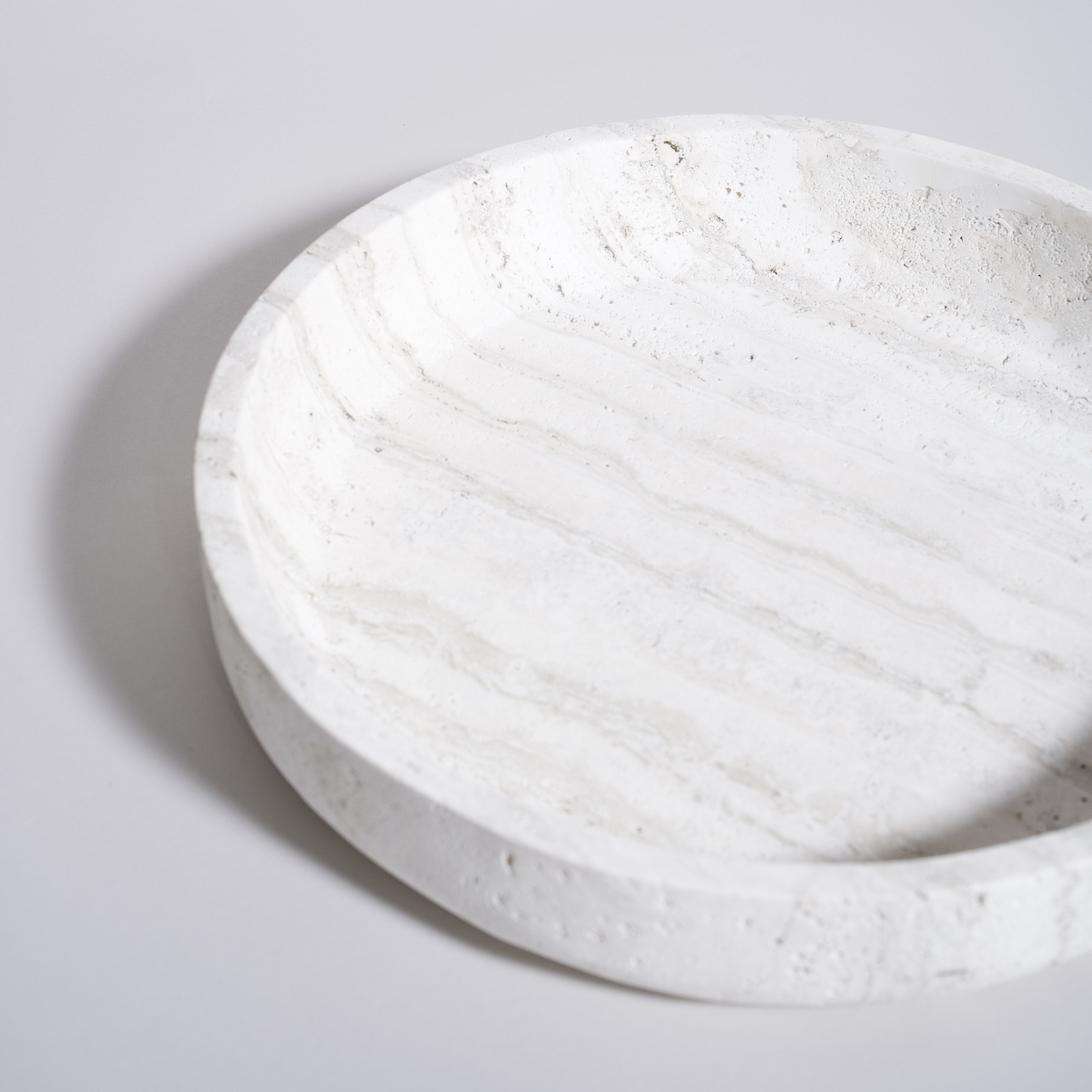 As Shown in White Travertine