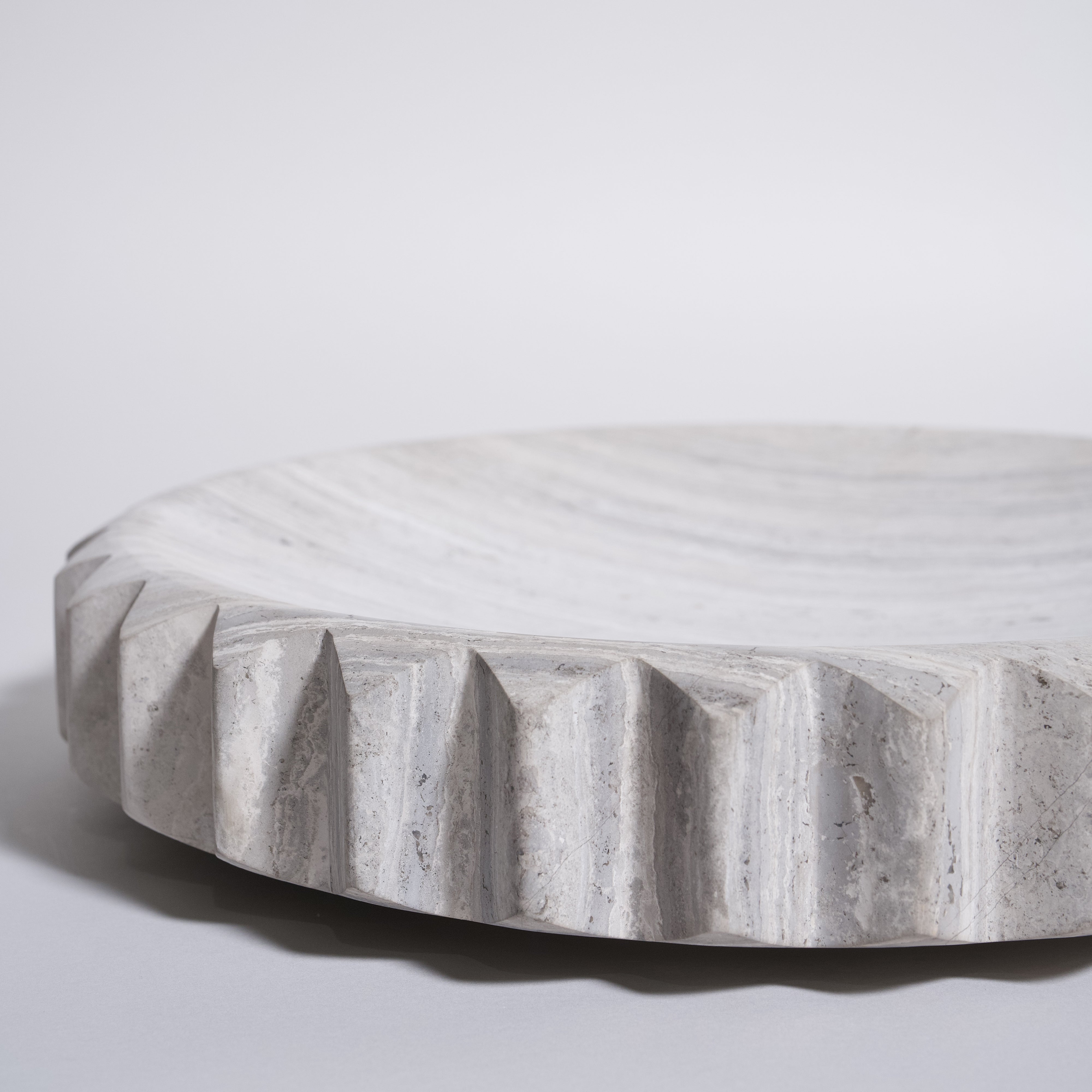 As Shown in Large, Wooden White Marble