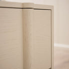 As Shown: 24"L x 20"D x 25"H | Material: Solid Ash | Finish: Wire Brushed Painted EdgeComb Grey