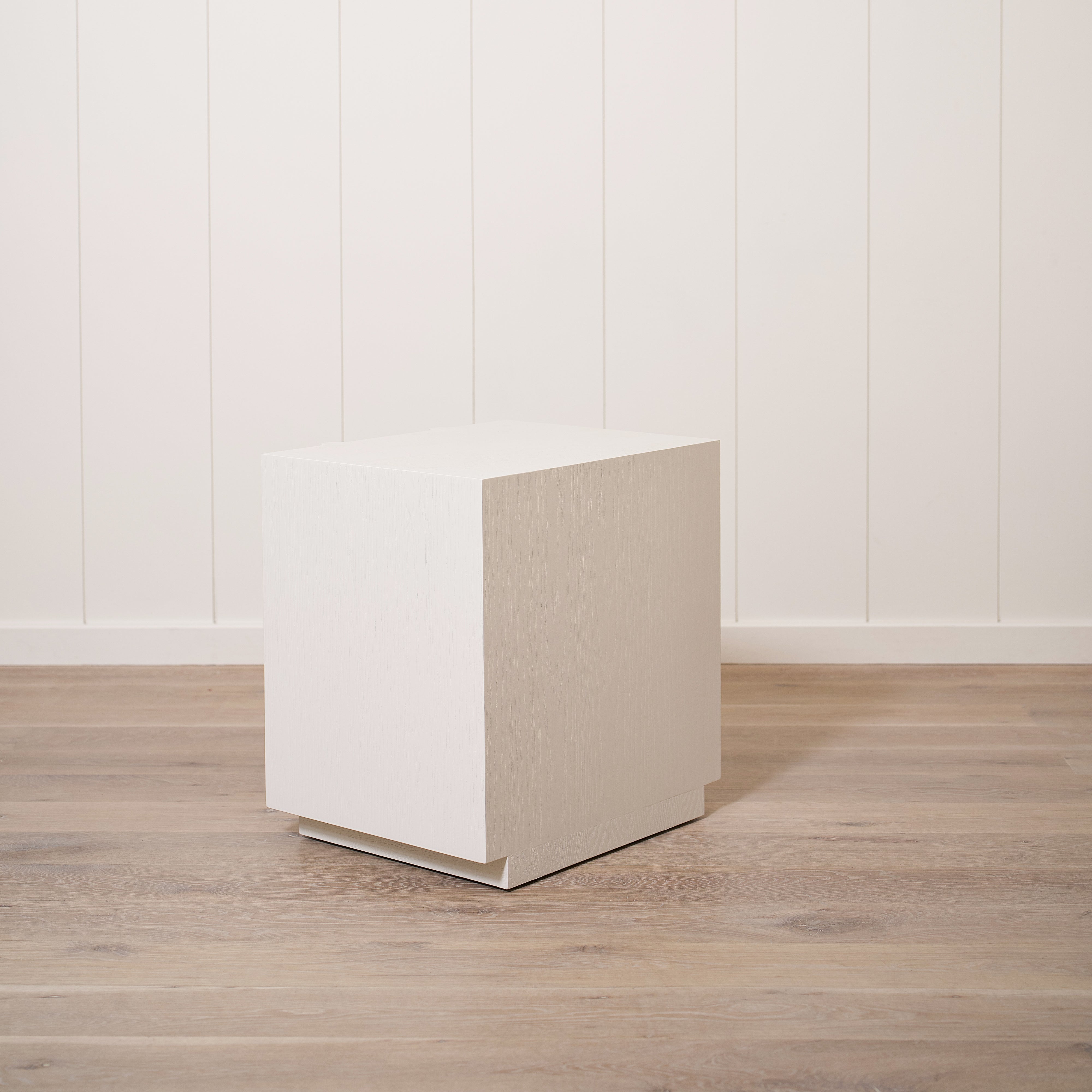 As Shown: 24"L x 20"D x 25"H | Material: Solid Ash | Finish: Wire Brushed Painted EdgeComb Grey