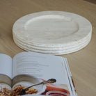 As Shown in Large, White Travertine