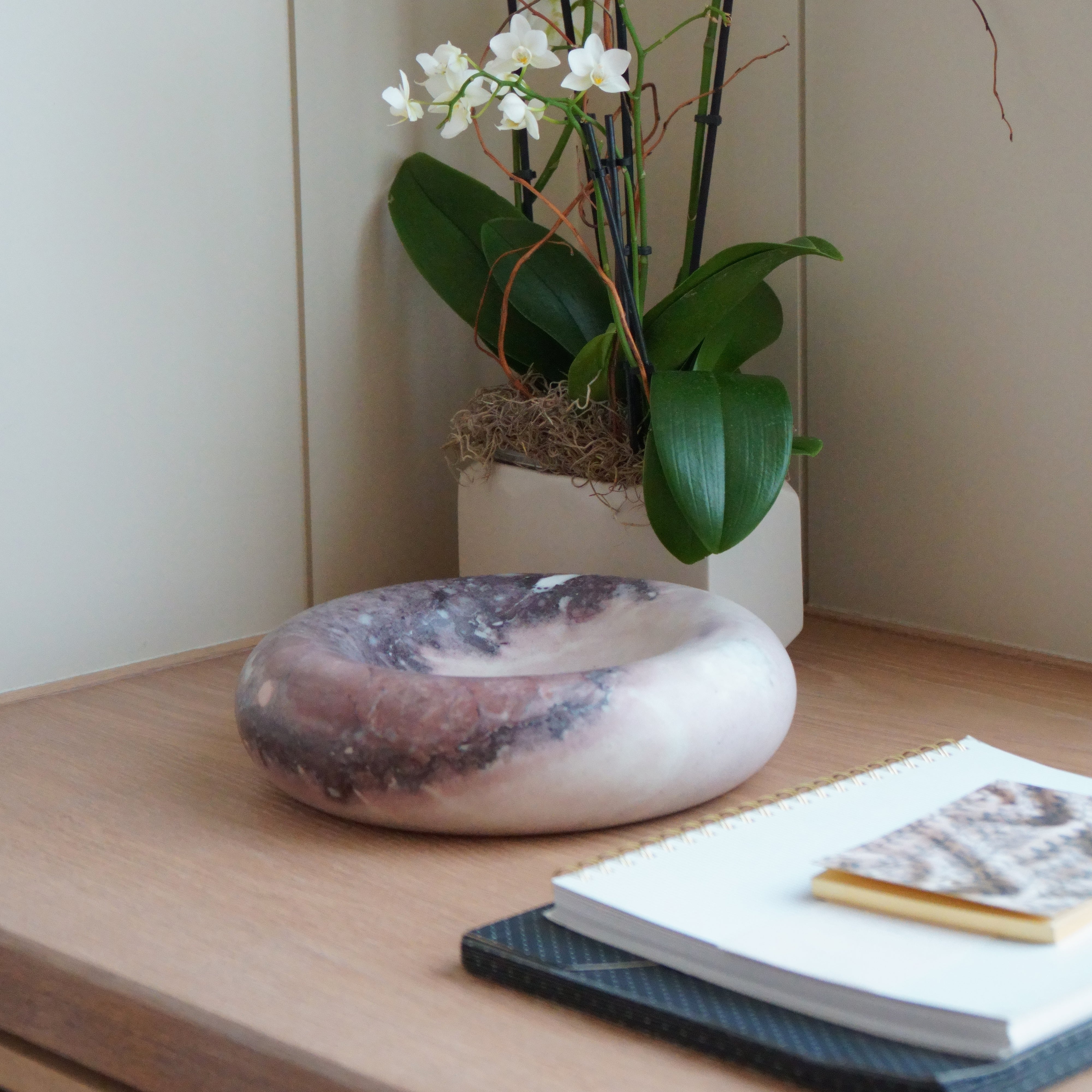 As Shown in Large, Pink Marble