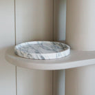 As Shown in Small, White Carrara