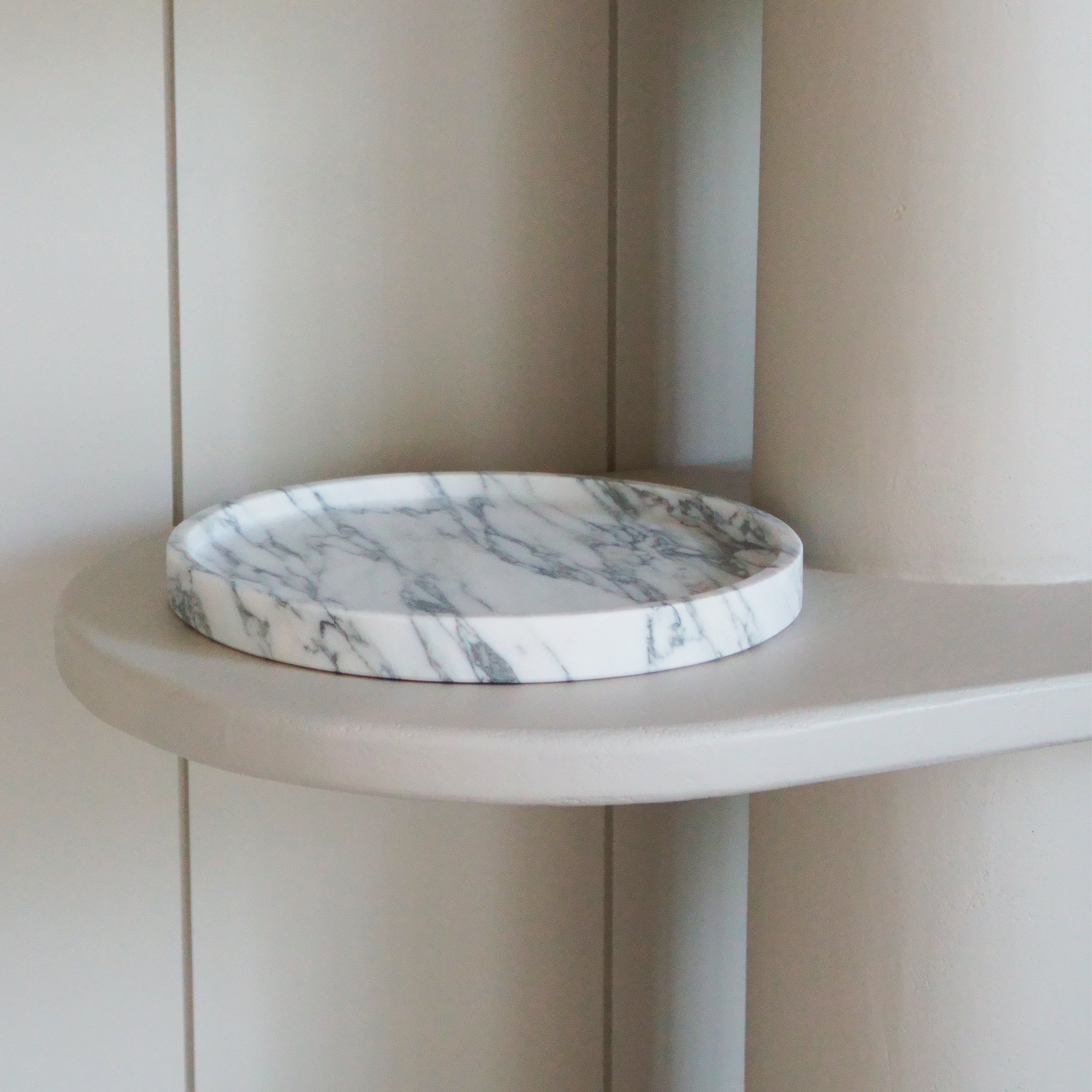 As Shown in Small, White Carrara