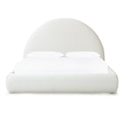 As Shown: King | Style: Upholstered | Fabric: Sheepskin White | Finish: N/A