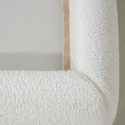 As Shown: King | Style: Upholstered | Fabric: Sheepskin White | Finish: N/A