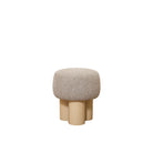 As Shown: 17"Dia x 18.5"H | Fabric: Berber Shale | Material: Solid & Engineered Oak | Finish: Sand
