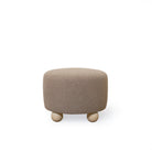 As Shown: 23"Dia x 17"H | Fabric: Peak Cocoa | Material: Solid & Engineered Oak | Finish: Sand