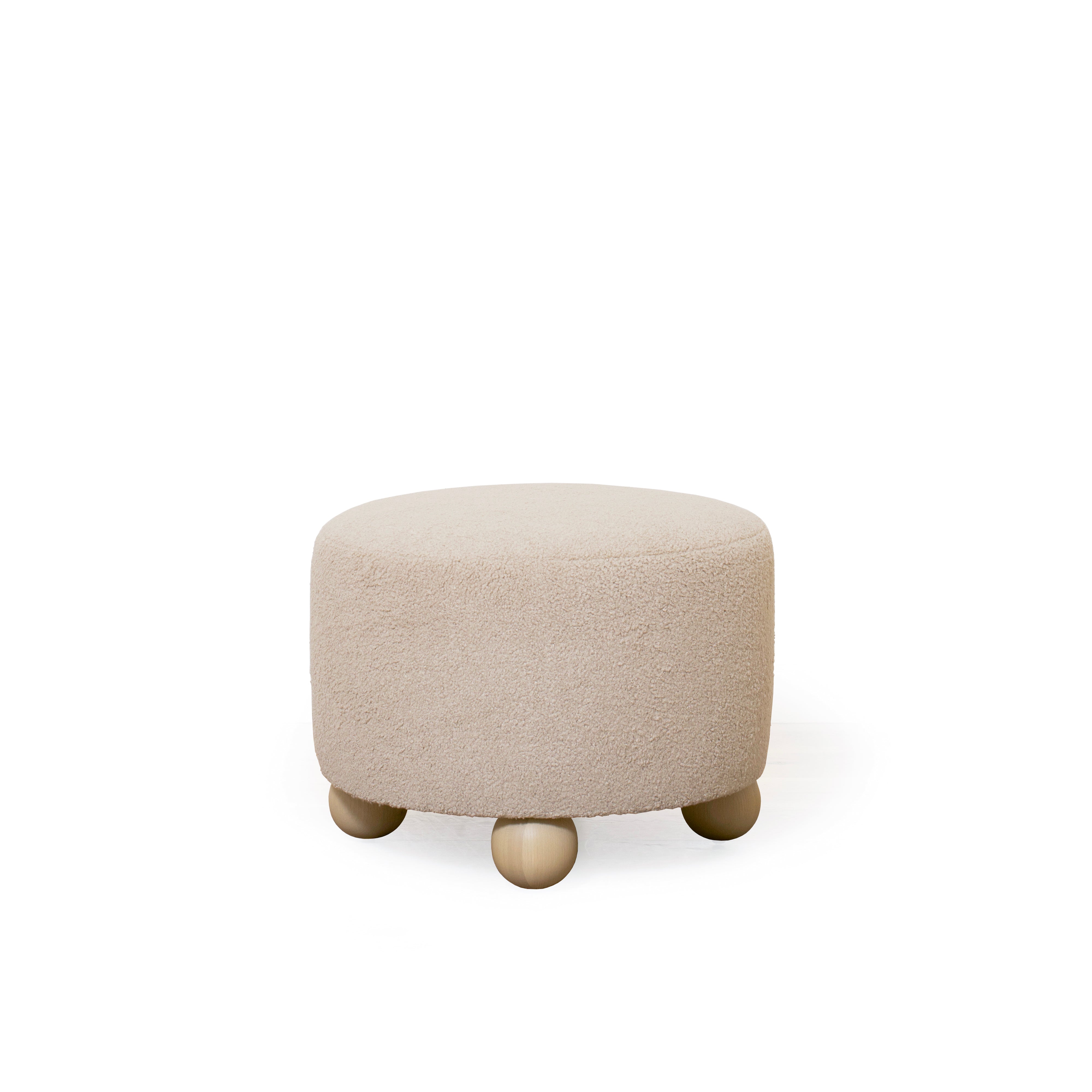As Shown: 23"Dia x 17"H | Fabric: Peak Taupe | Material: Solid & Engineered Oak | Finish: Sand