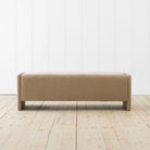 Upholstered Lyden Bench in Canyon Sand Performance Fabric 