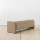 Upholstered Lyden Bench in Canyon Sand Performance Fabric 