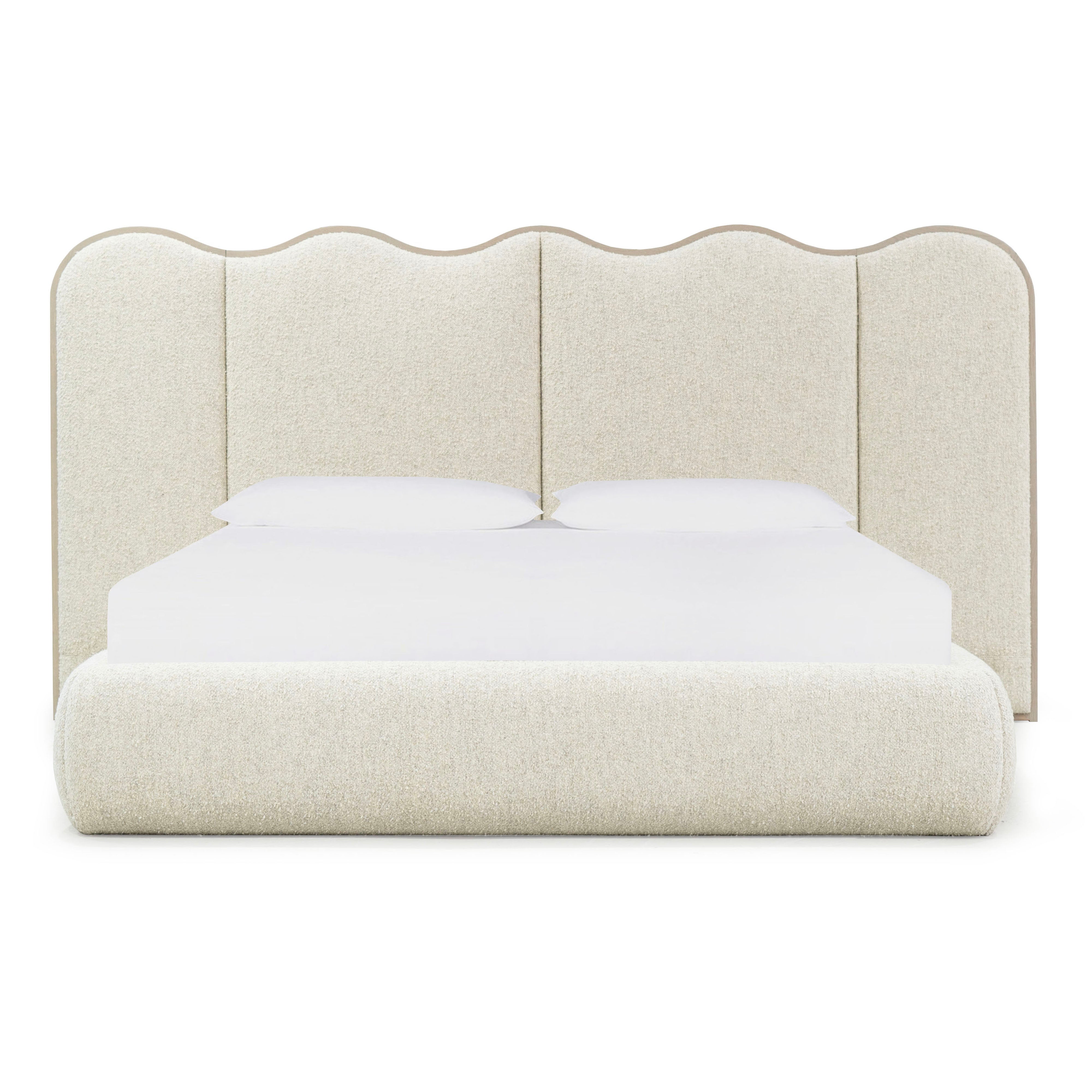 As Shown: in Berber Natural. Oak finished in Mint White Natural.