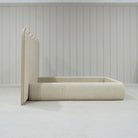 As Shown: in Berber Natural. Oak finished in Mint White Natural.