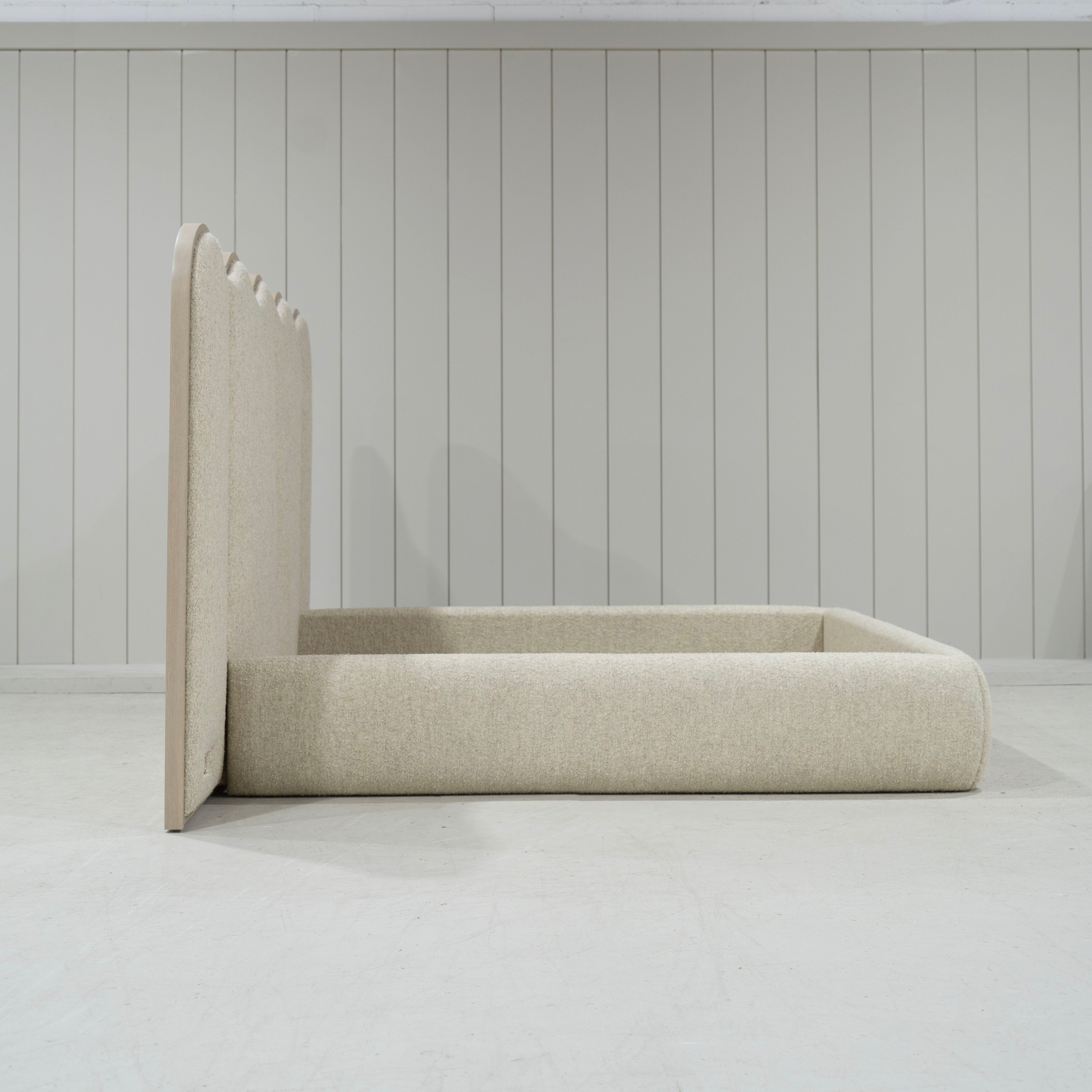 As Shown: in Berber Natural. Oak finished in Mint White Natural.