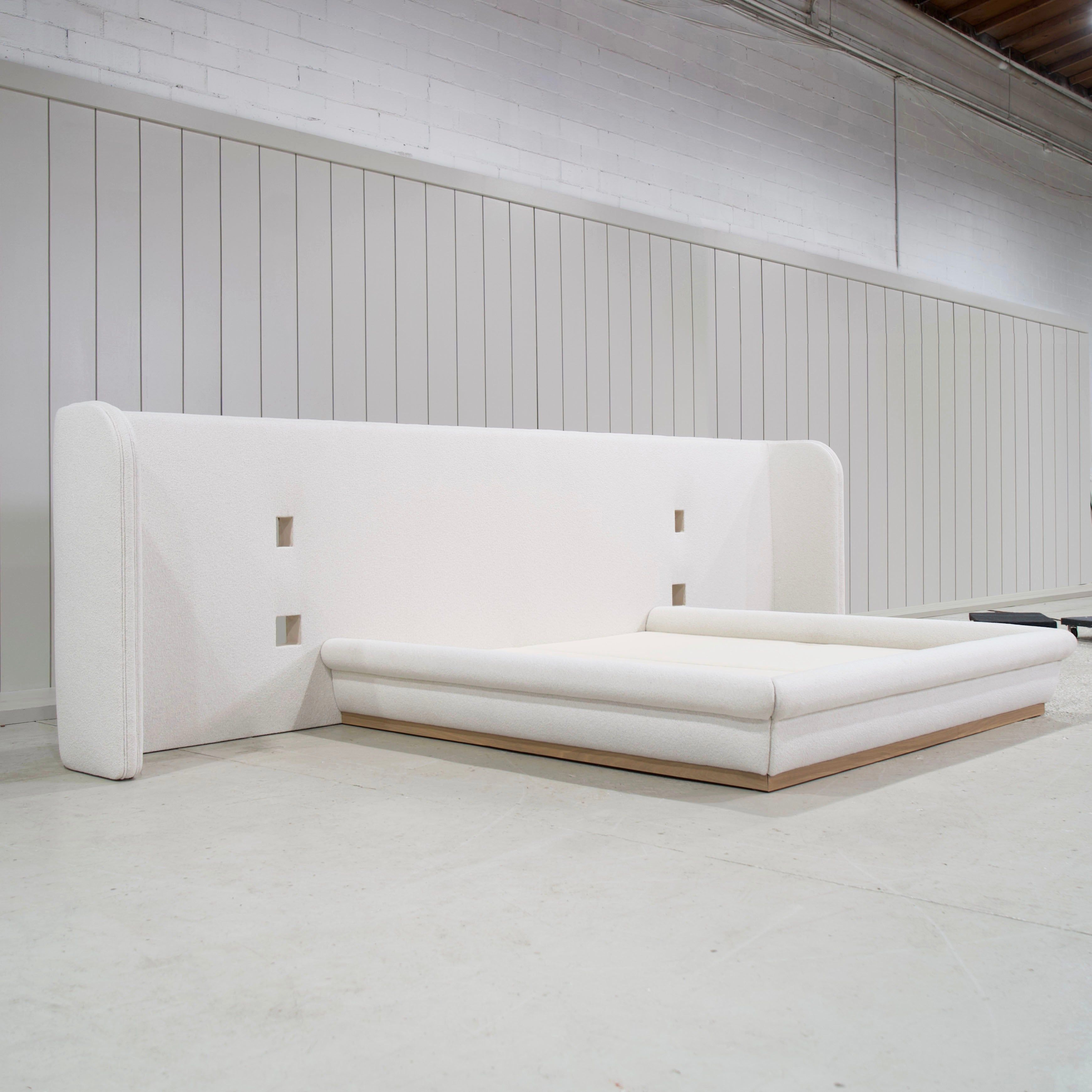 As Shown: in Rome Ivory. Oak finished in Smoke.