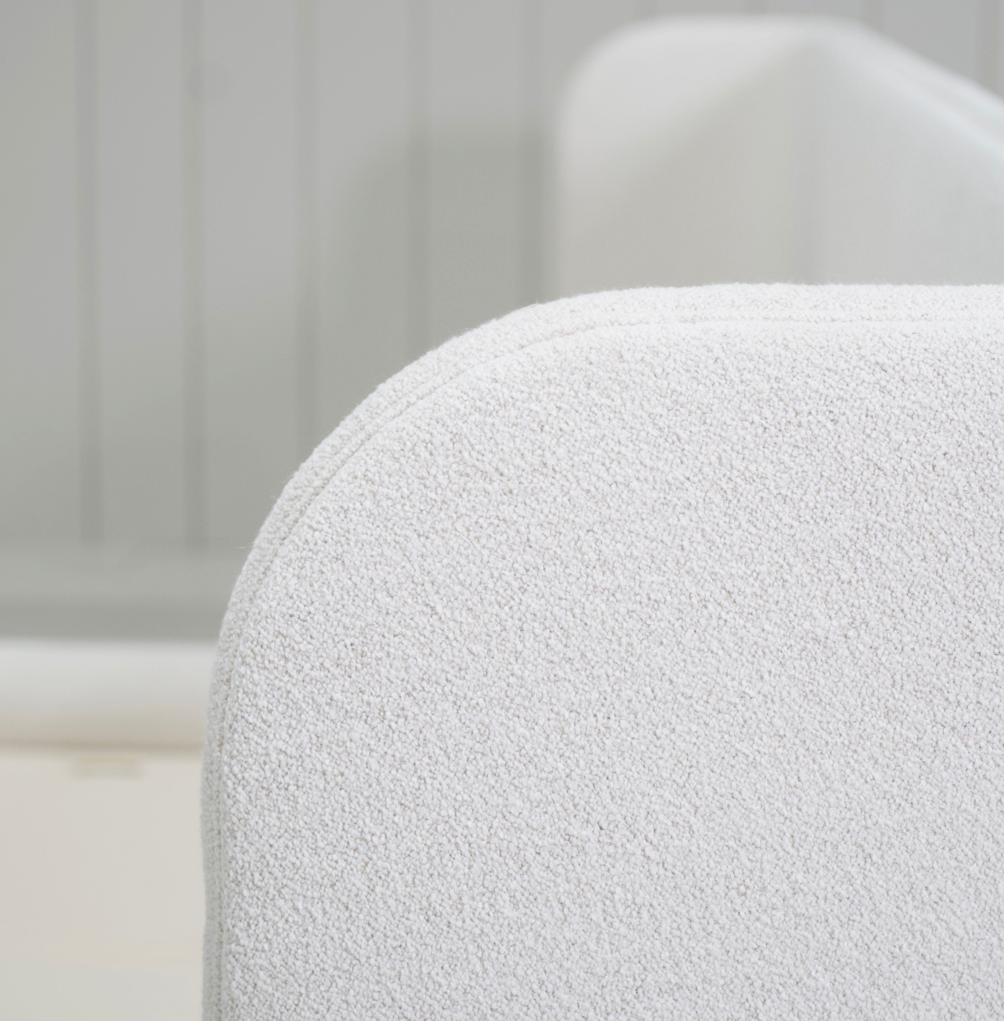 As Shown: in Rome Ivory. Oak finished in Smoke.