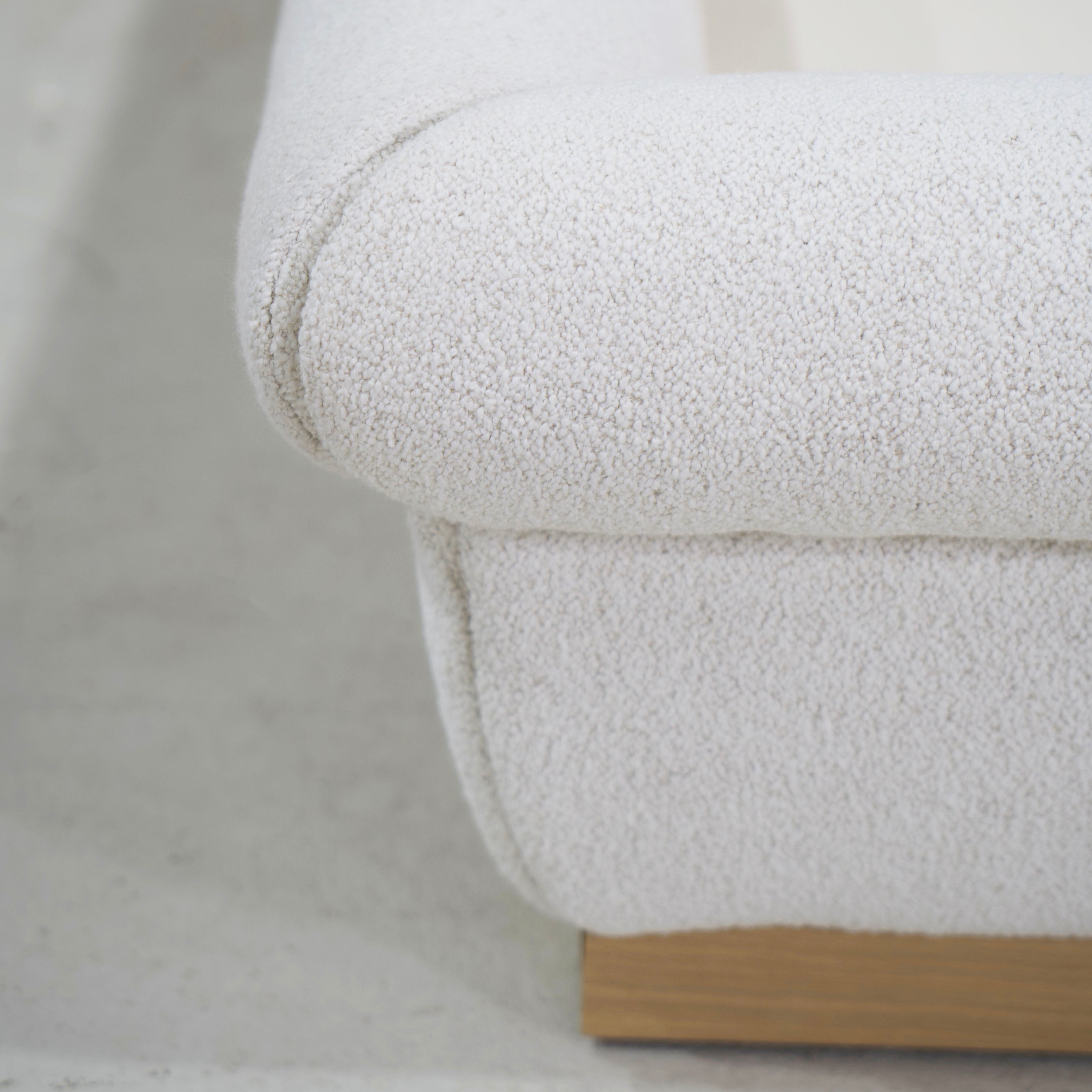 As Shown: in Rome Ivory. Oak finished in Smoke.