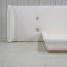 As Shown: in Rome Ivory. Oak finished in Smoke.