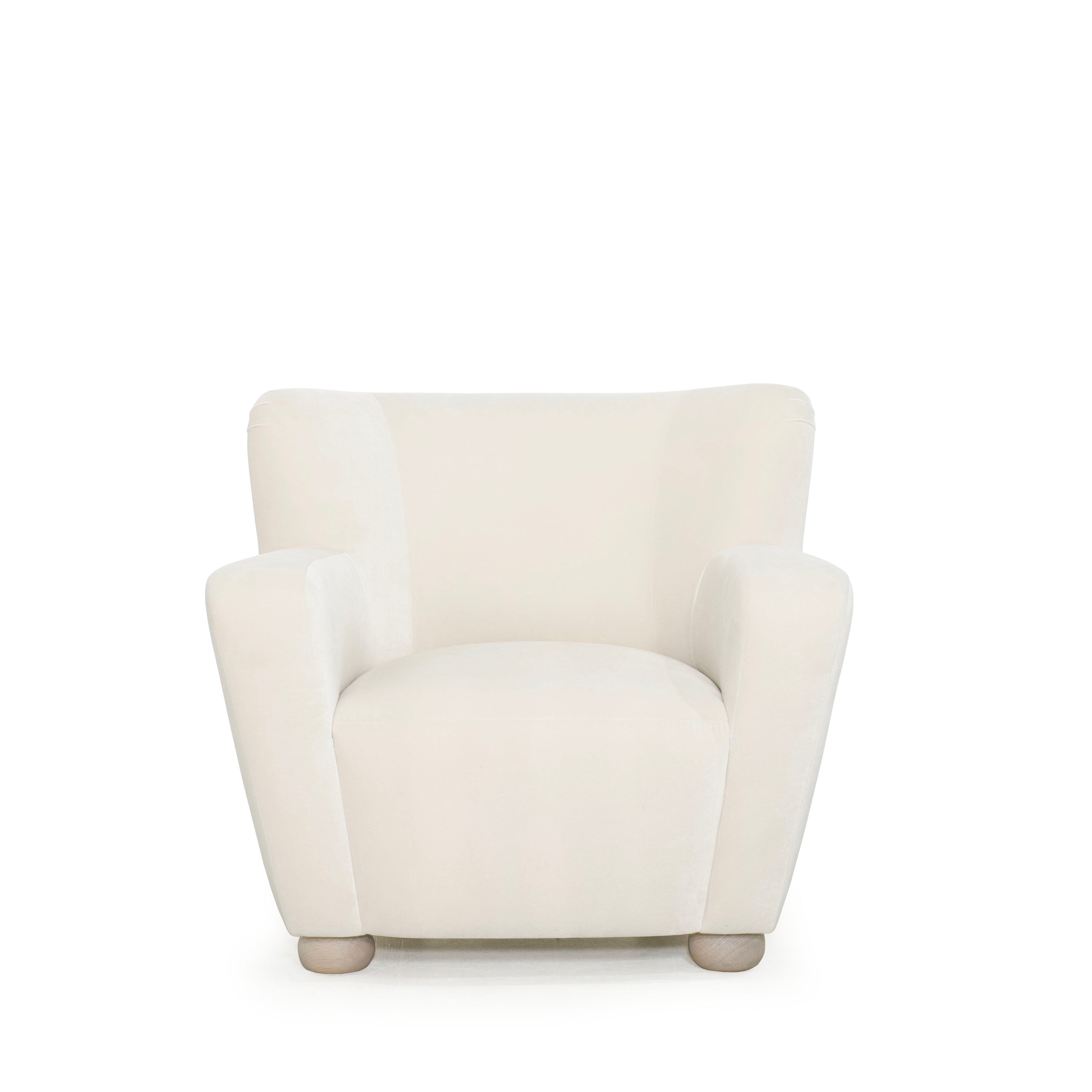 As Shown: in Sky Natural, oak legs finished in Mint White Natural.