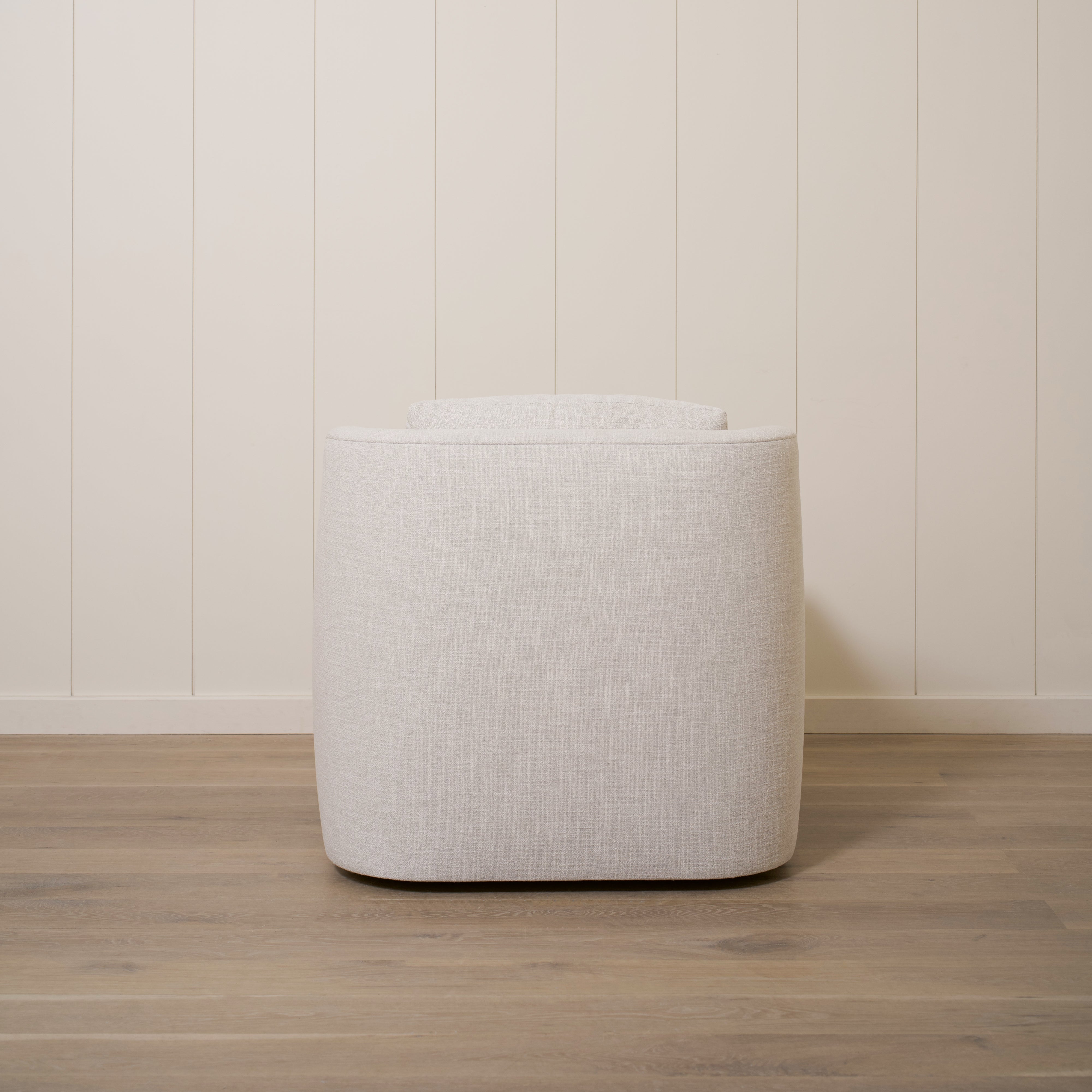 As Shown: 35"L x 39"D x 33"H | Style: Upholstered | Fabric: Banyon Oatmeal | Base: Swivel | Finish: N/A 