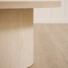 As Shown: 45"W x 25"D x 18.5"H | Material: Solid Oak | Finish: Sand