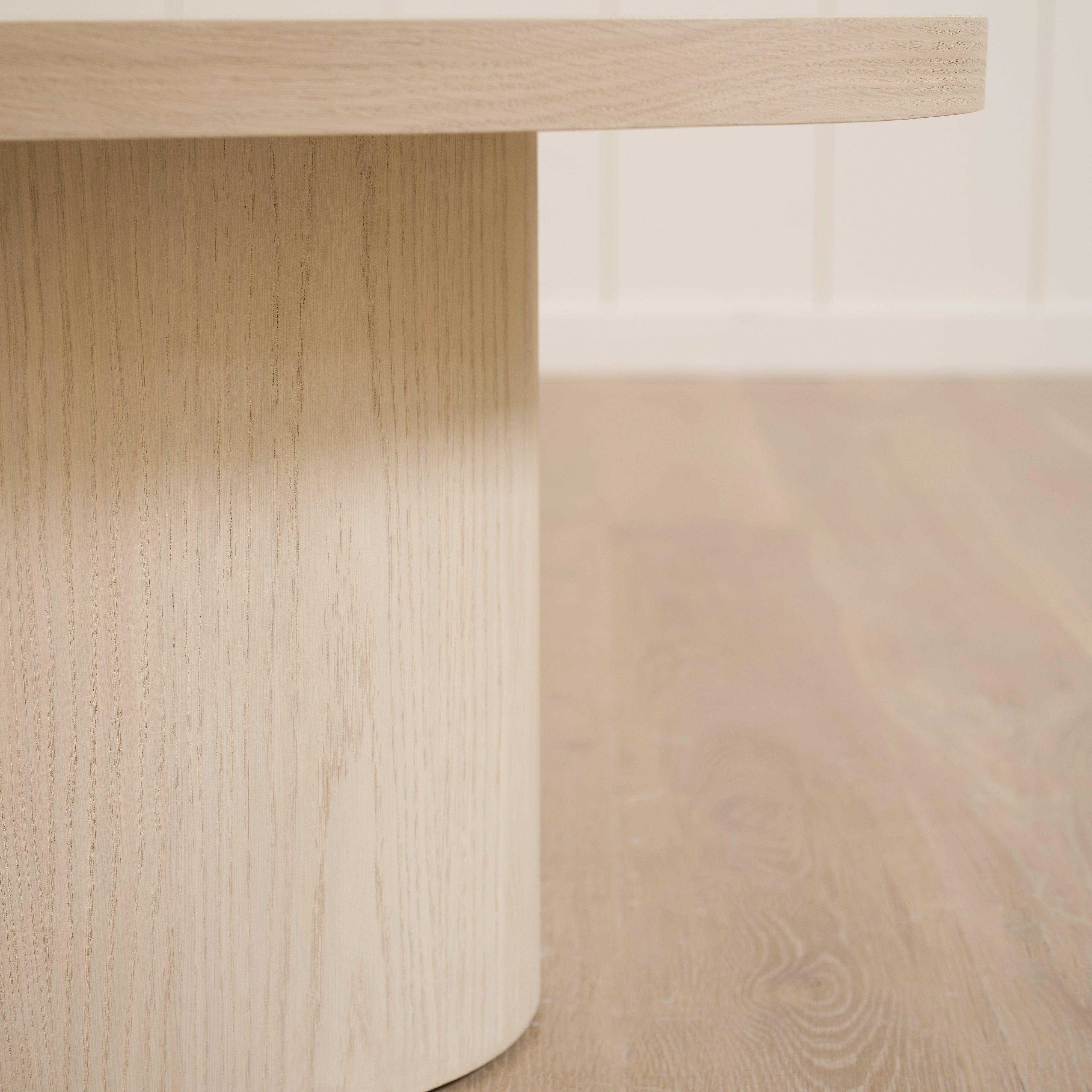 As Shown: 45"W x 25"D x 18.5"H | Material: Solid Oak | Finish: Sand