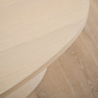 As Shown: 45"W x 25"D x 18.5"H | Material: Solid Oak | Finish: Sand