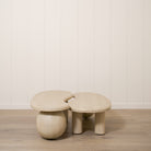 As Shown: Melo Tall #1 + Melo Short #1 | Material: Solid and Engineered Oak | Finish: Sand