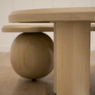 As Shown: Melo Tall #1 + Melo Short #1 | Material: Solid and Engineered Oak | Finish: Sand