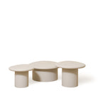 As Shown: Large: 35"W x 29"D x 12"H, Medium: 28"W x 23"D x 16"H, Small: 23"W x 19"D x 14"H | Material: Solid Oak (Bullnosed Edge) | Finish: Wirebrushed Edgecomb Grey