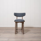 As Shown: 22"W x 21"D x 37"H | Style: Upholstered | Fabric: COM | Finish: Chestnut